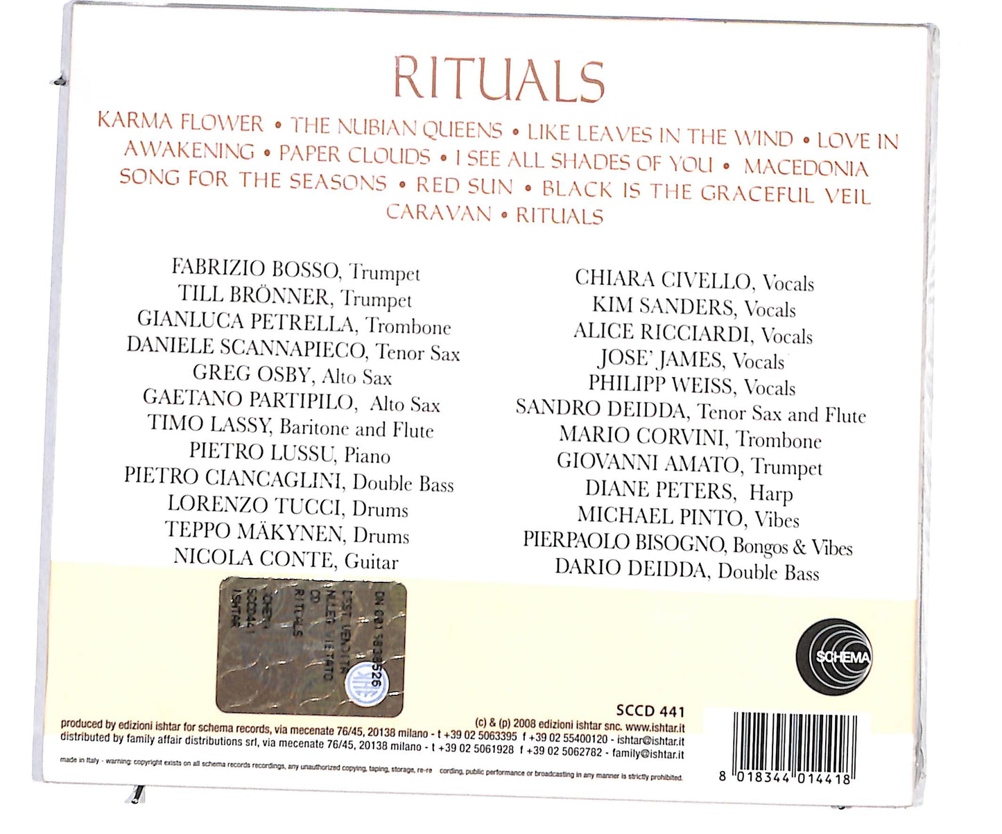 EBOND Nicola Conte - Rituals DIGIPACK CD CD134467