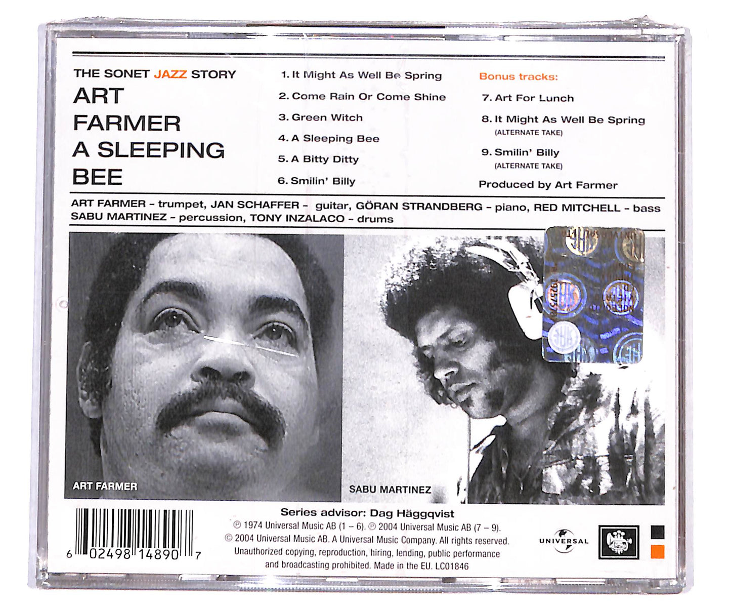 EBOND Art Farmer - A Sleeping Bee CD CD134543
