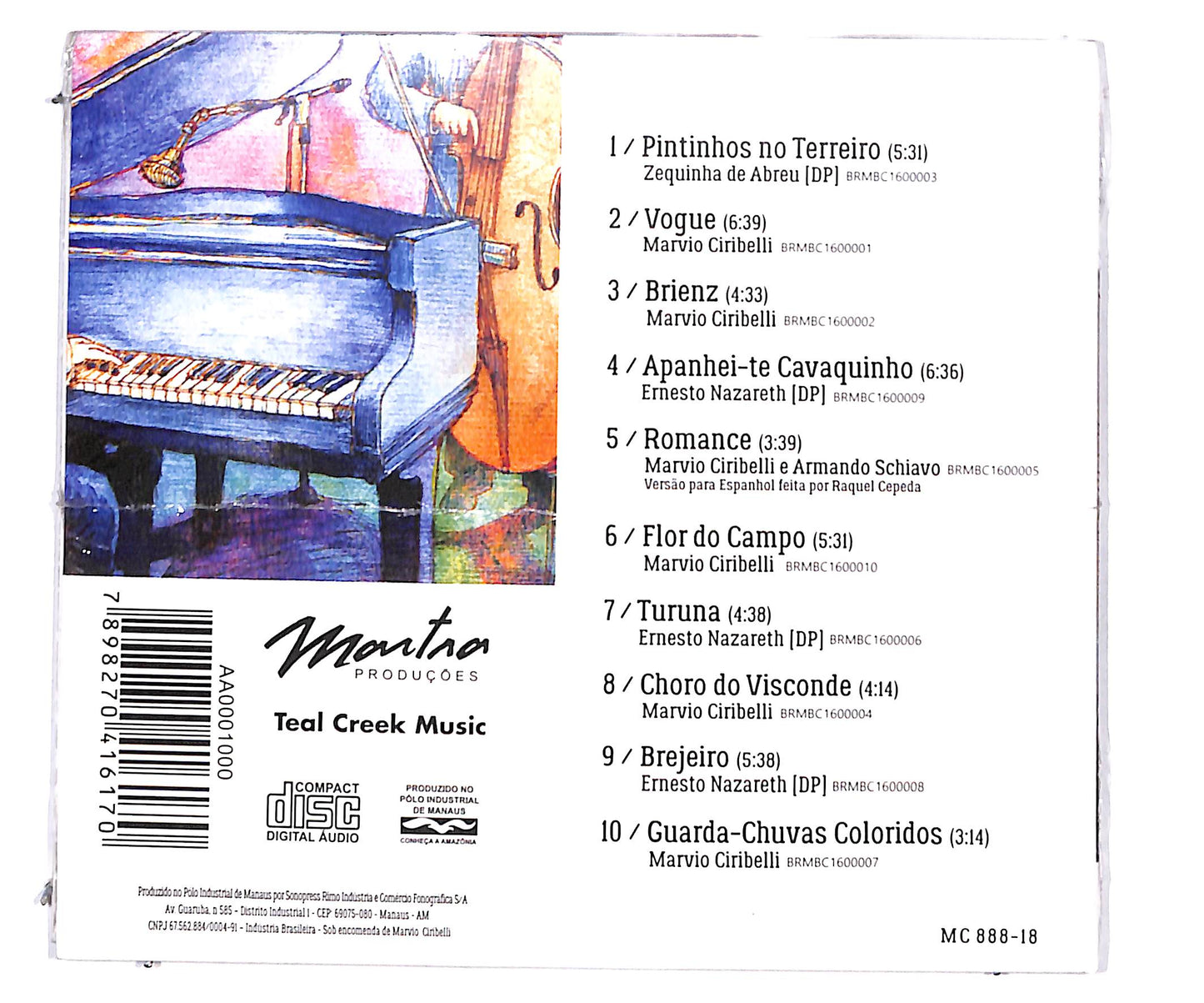EBOND Marvio Ciribelli - Vogue Samba Jazz DIGIPACK CD CD134565