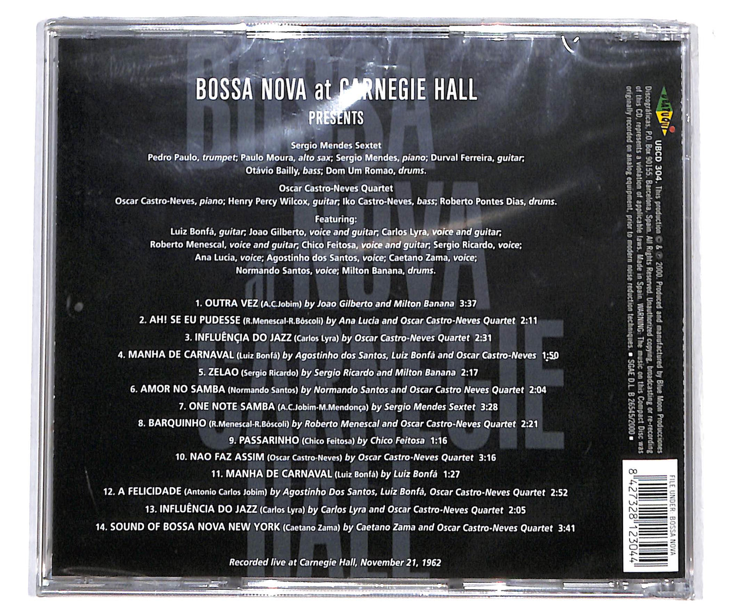 EBOND Various - Bossa Nova At Carnegie Hall CD CD134749