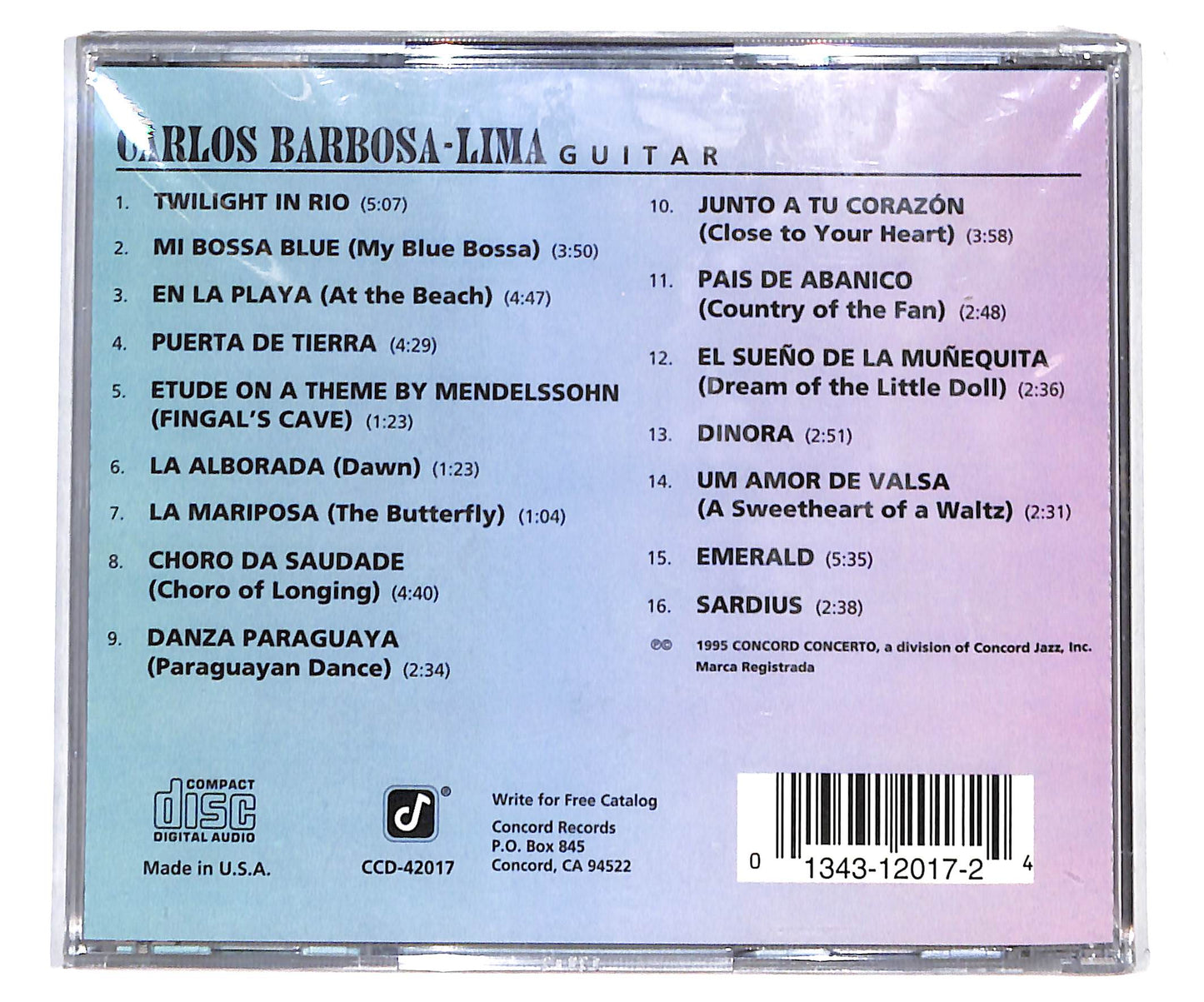 EBOND Carlos Barbosa-Lima - Twilight In Rio CD CD134765