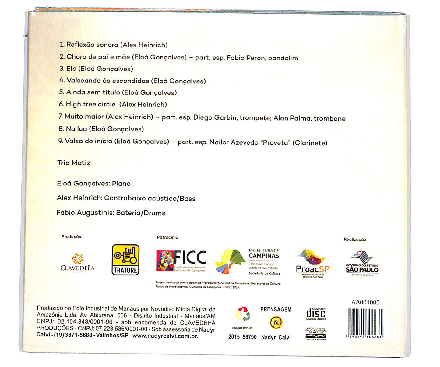 EBOND Trio Matiz - Trio Matiz DIGIPACK CD CD134819