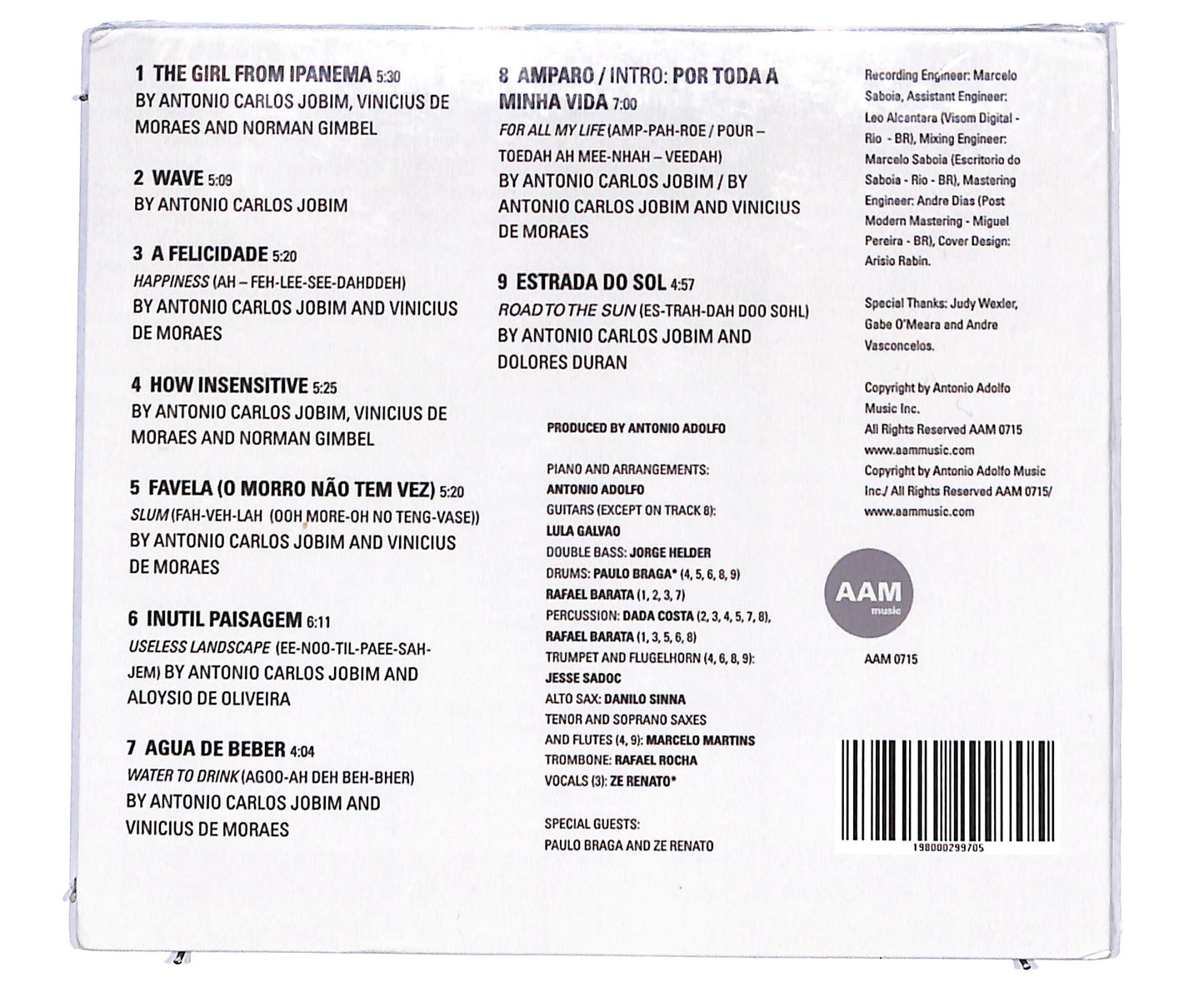 EBOND Antonio Adolfo - Jobim Forever DIGIPACK CD CD134826