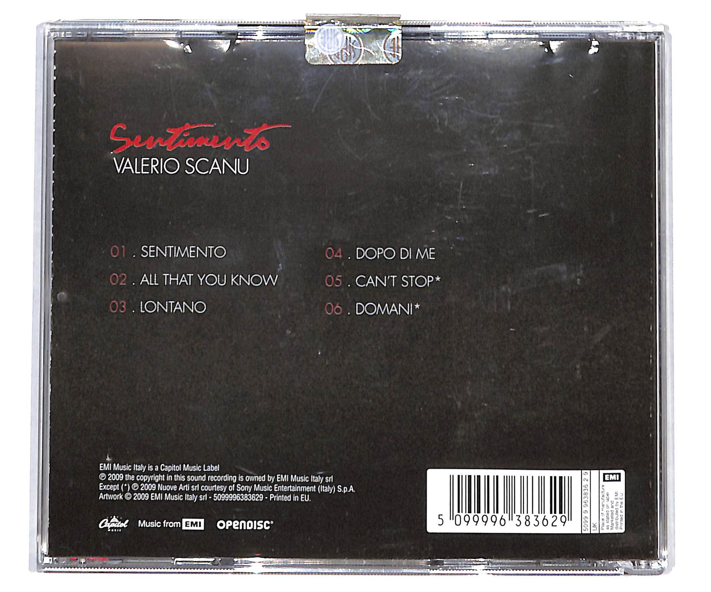 EBOND Valerio Scanu - Sentimento CD CD134910