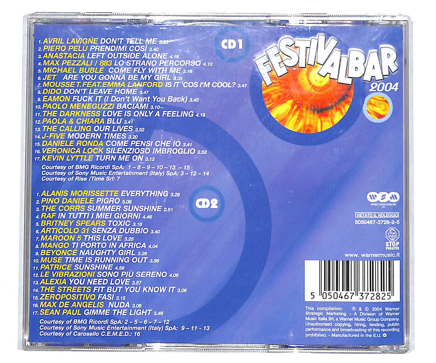 EBOND Various - Festivalbar 2004 - Compilation Blu CD CD134943
