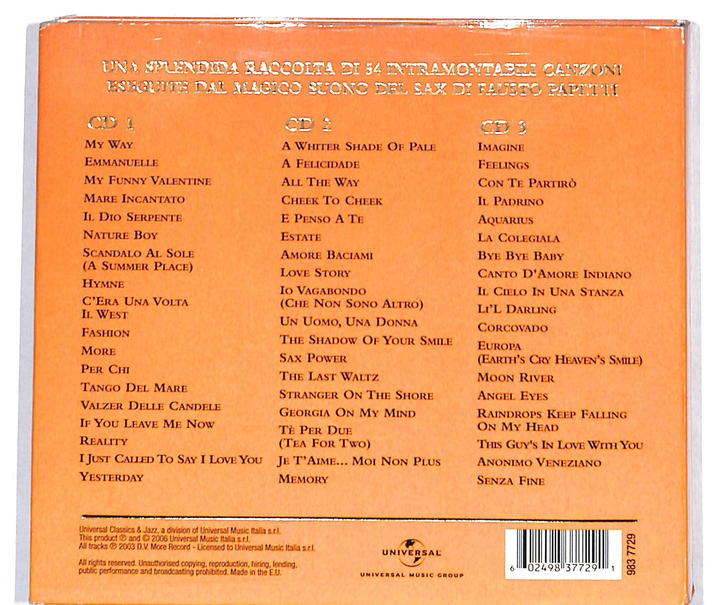EBOND Fausto Papetti - Fausto Papetti Collection DIGIPACK CD CD134945
