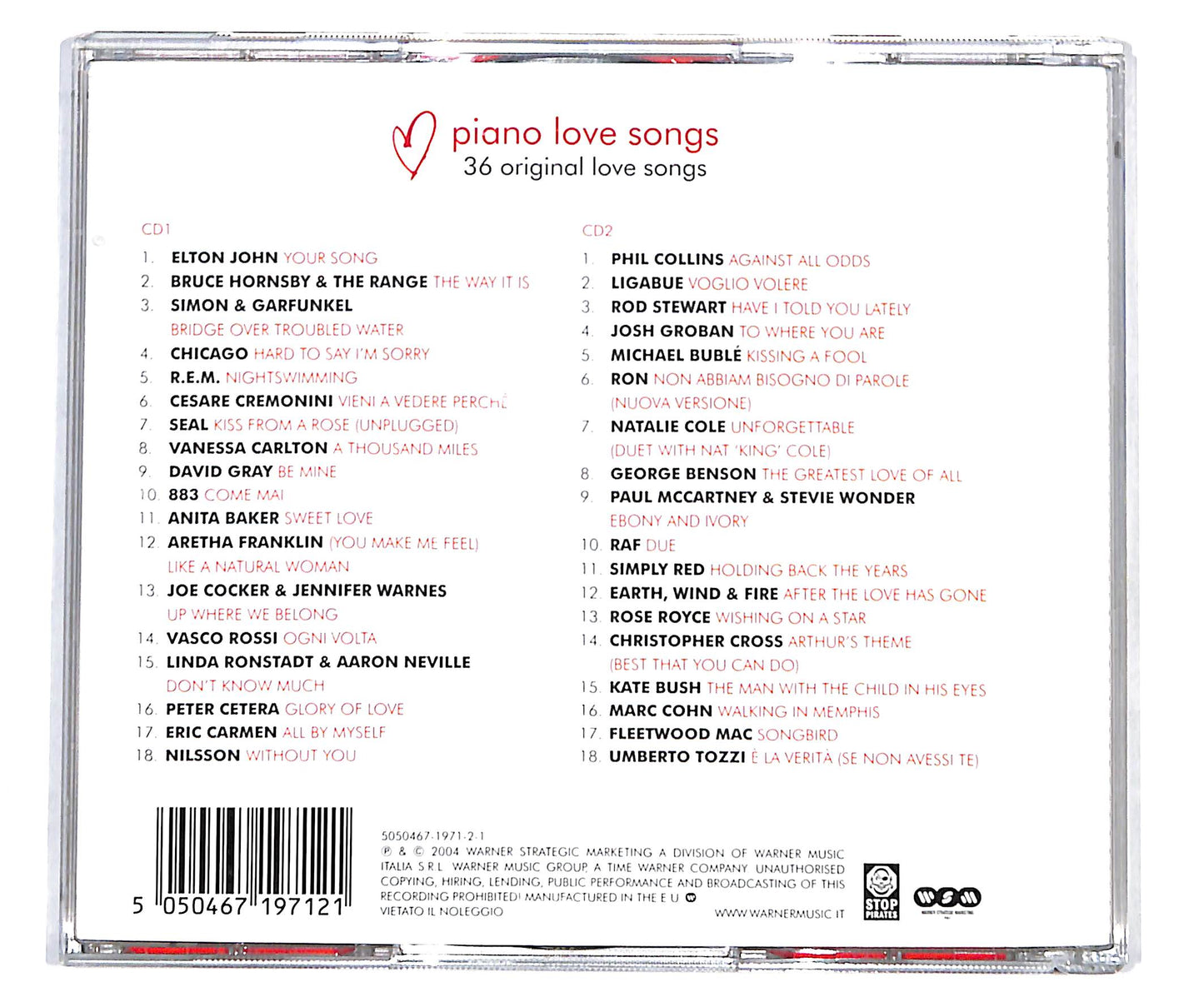 EBOND Various - Piano Love Songs CD CD134948