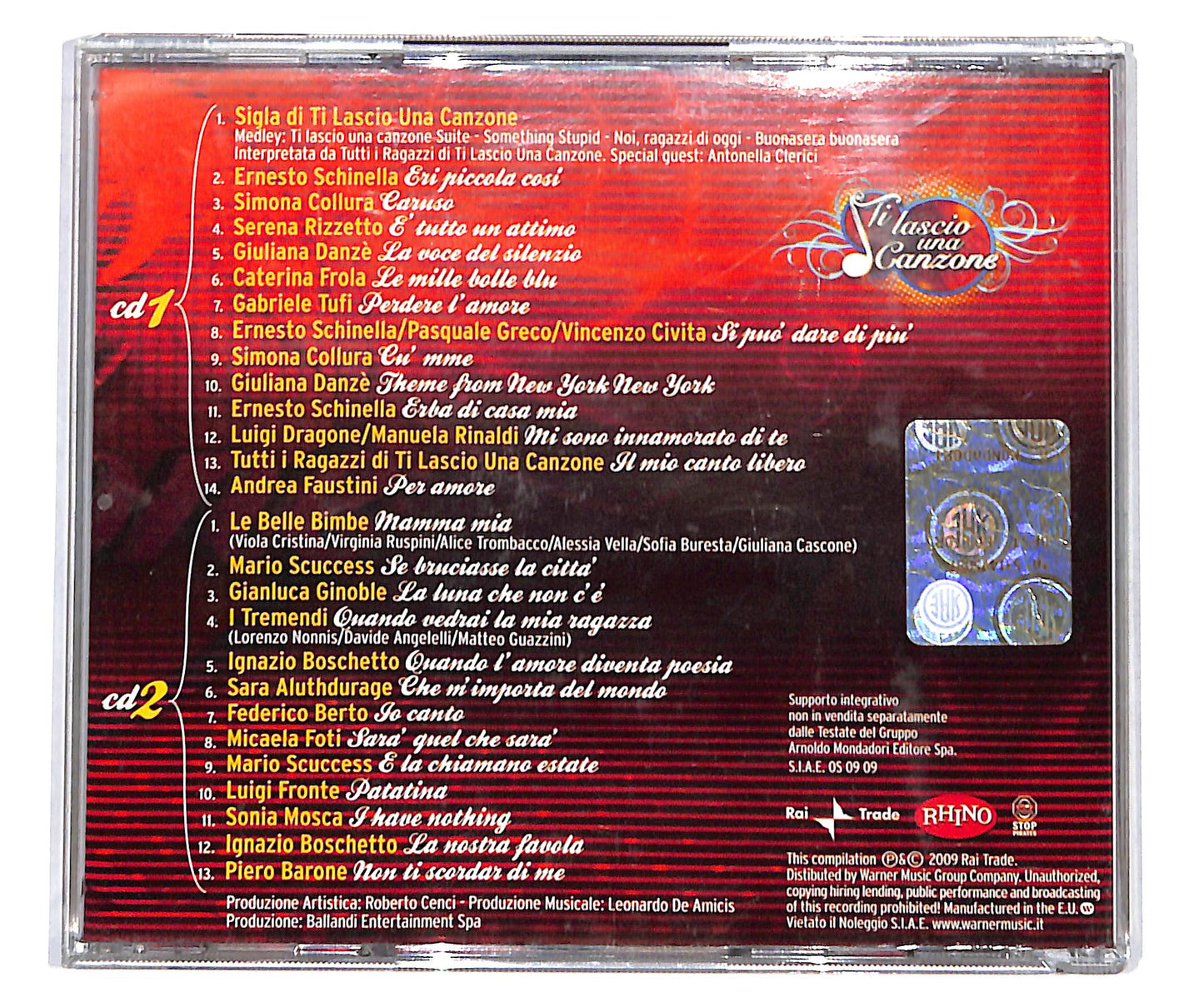 EBOND Various - Ti Lascio Una Canzone - La Compilation CD CD135030