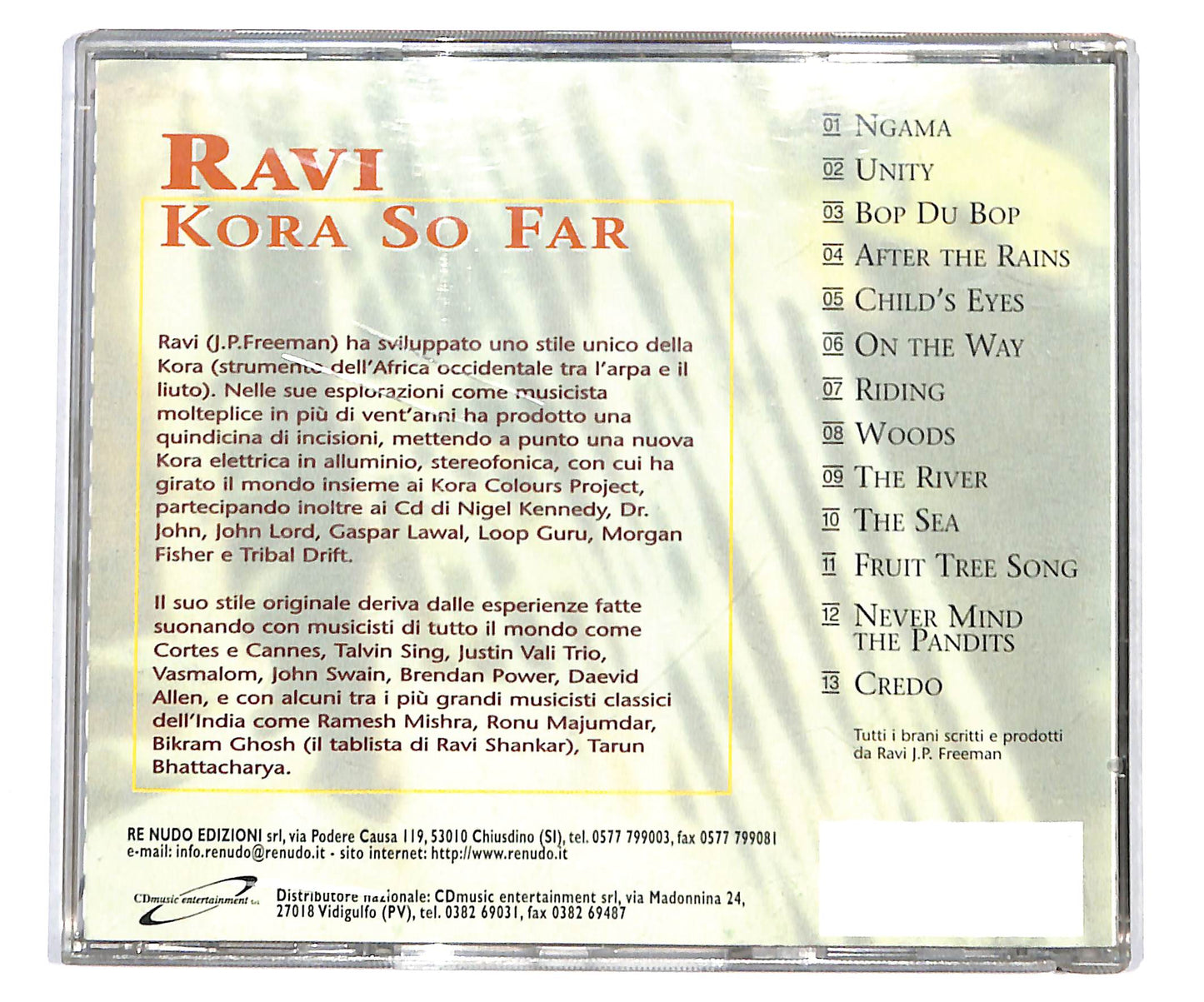 EBOND Ravi - Kora So Far CD CD135031