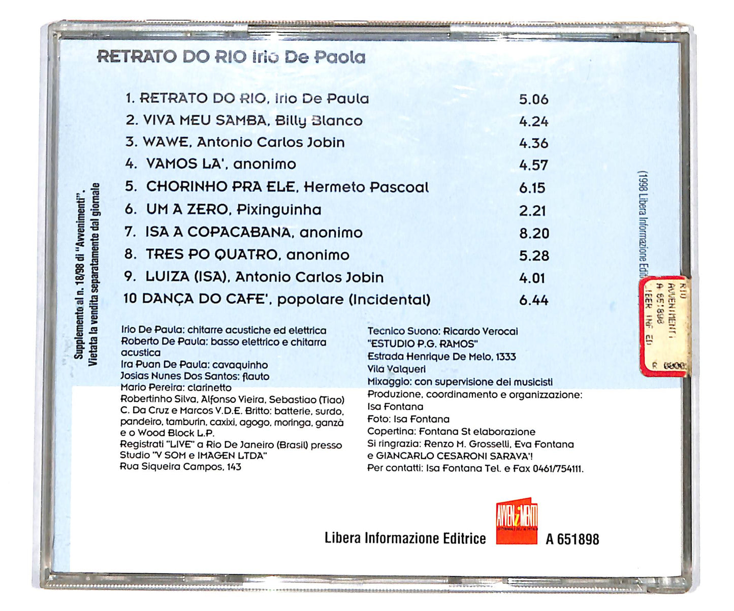 EBOND Irio De Paula - Retrato Do Rio CD CD135032