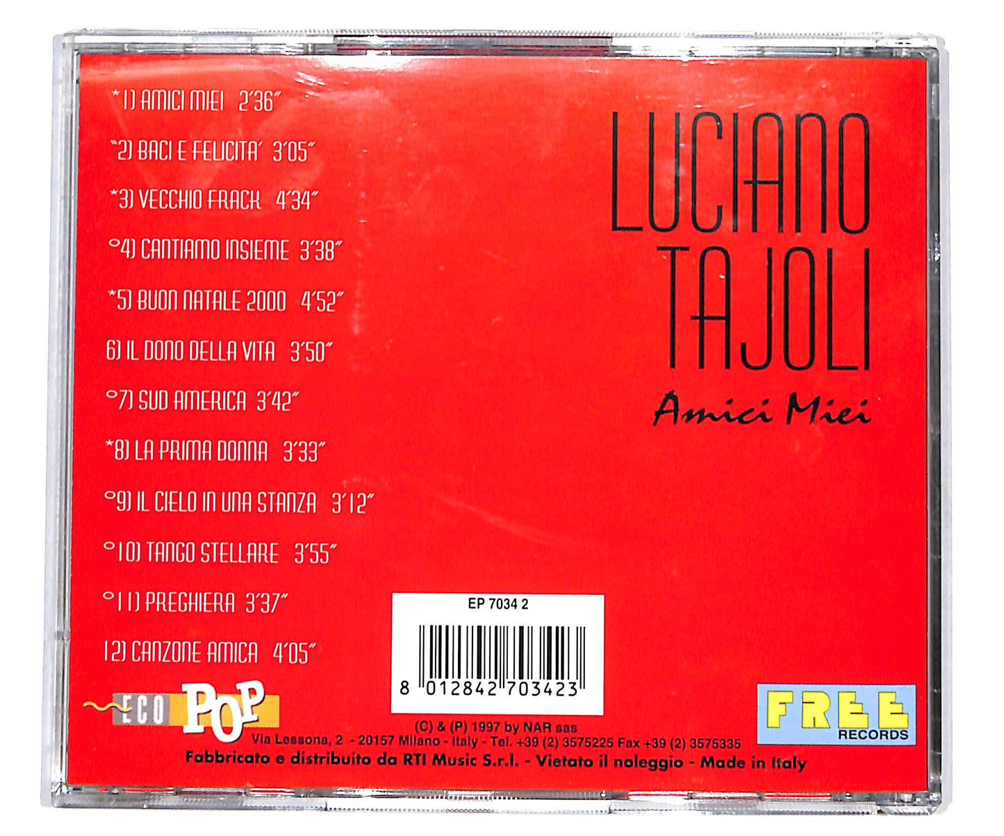 EBOND Luciano Tajoli - Amici Miei CD CD135037