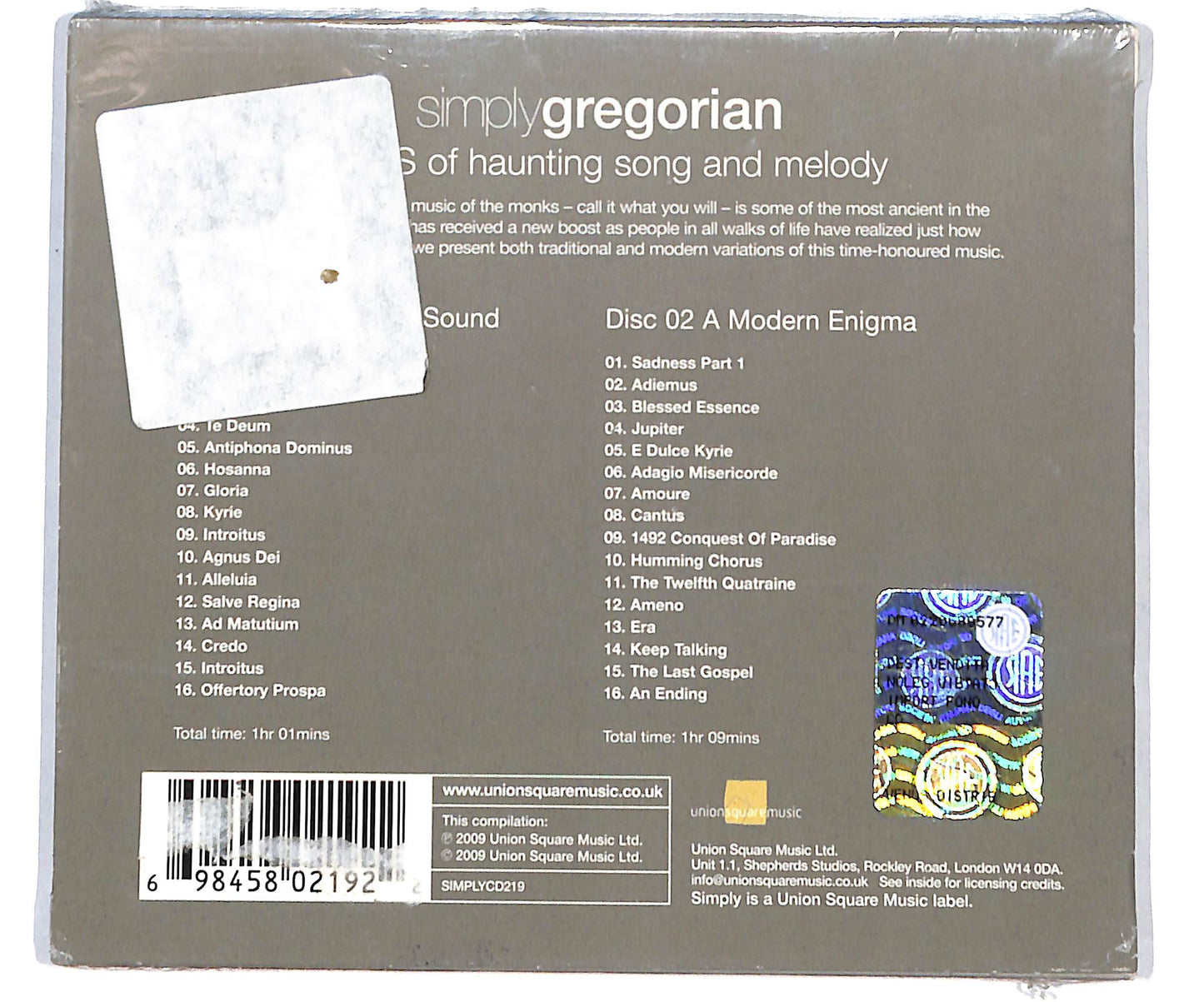EBOND Various - Simply Gregorian CD CD135102