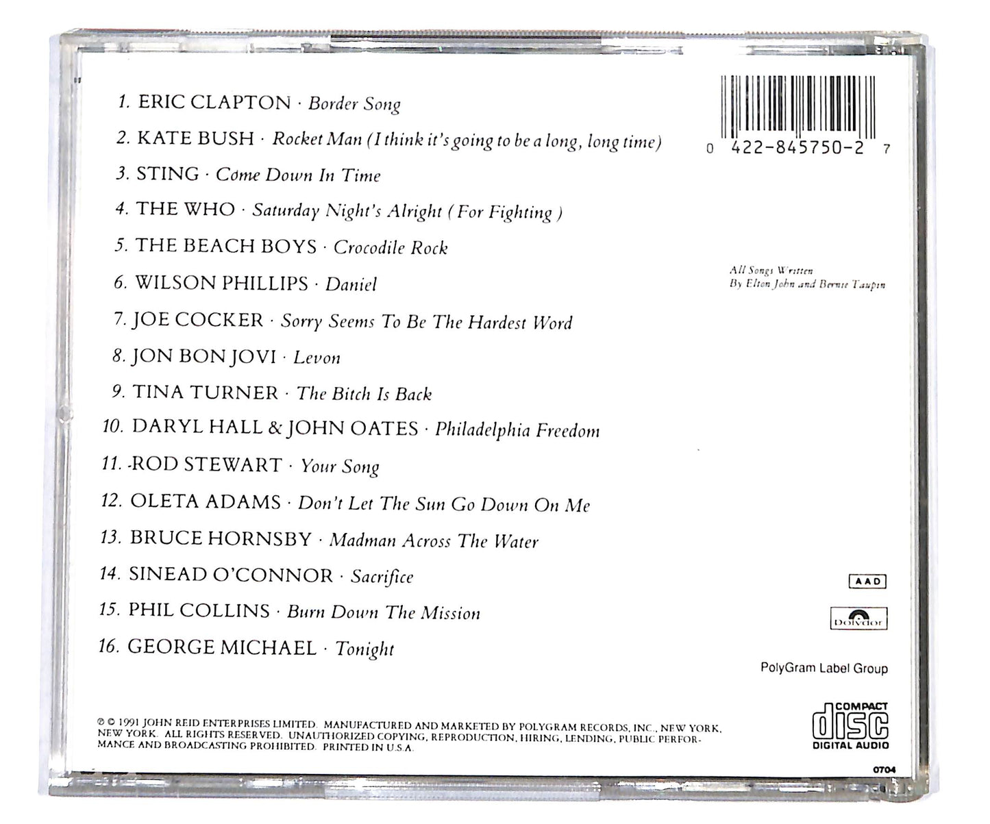 EBOND Two Rooms -Celebrating The Songs Of Elton John & Bernie Taupin CD CD135135