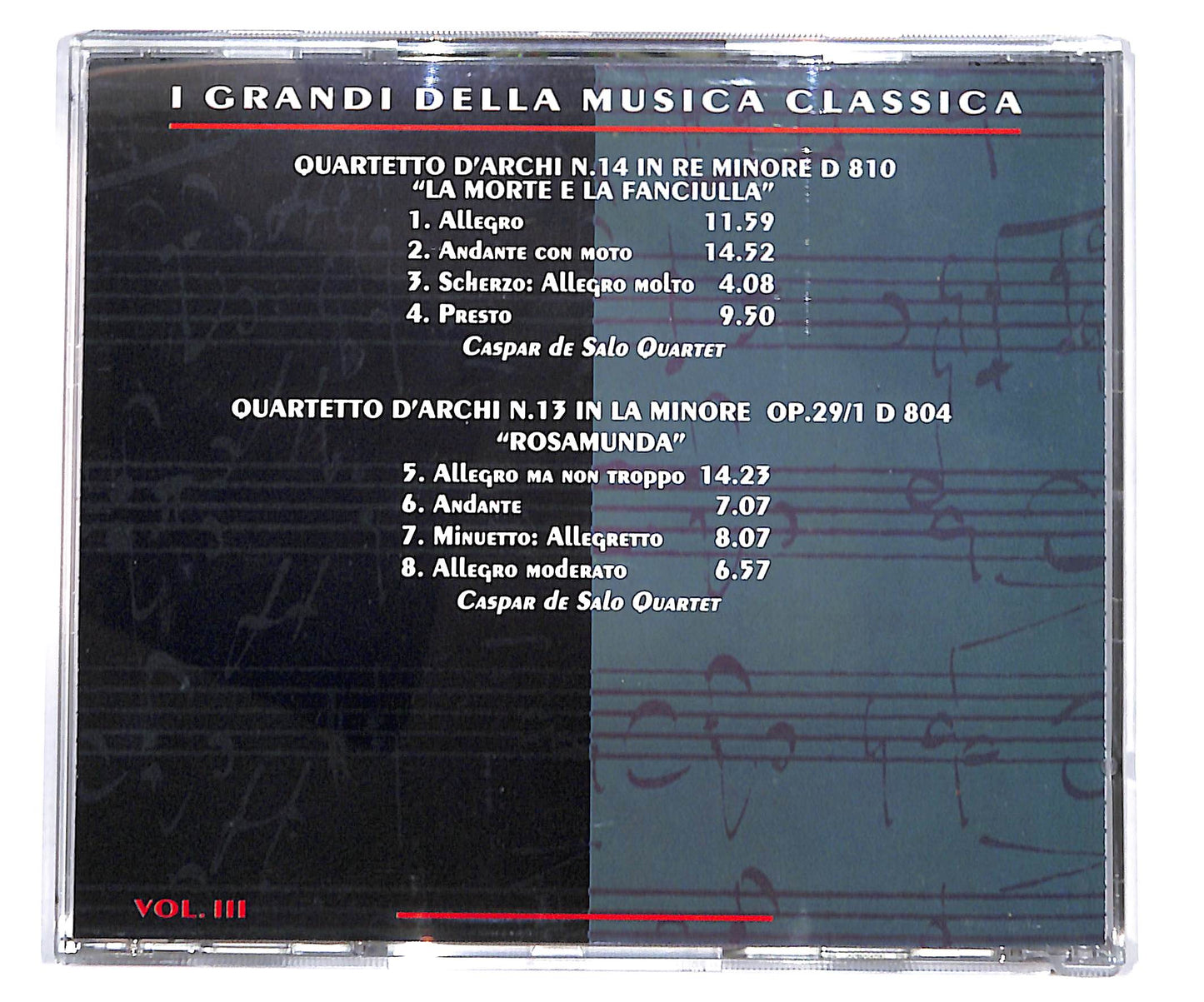 EBOND Franz Schubert - I Grandi della Musica Classica Vol. III CD CD135142
