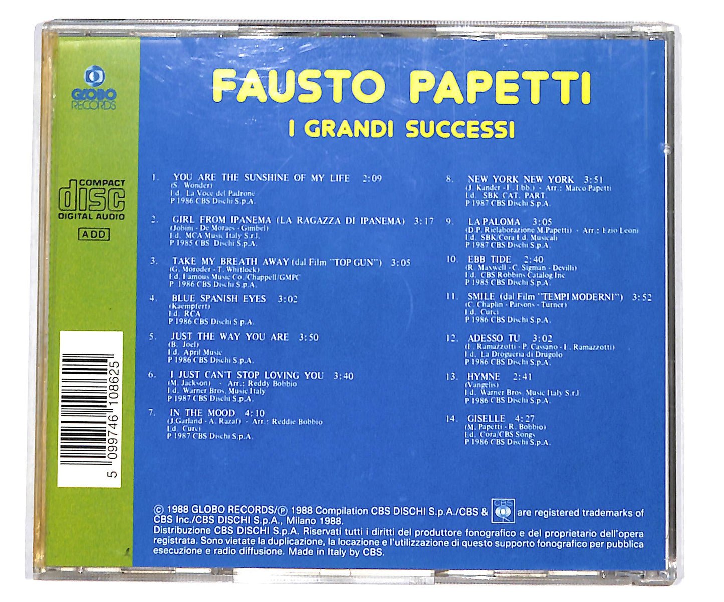 EBOND Fausto Papetti - I Grandi Successi CD CD135207