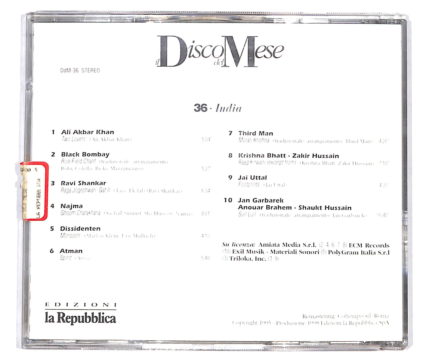 EBOND Various - India - il disco del mese CD CD135213