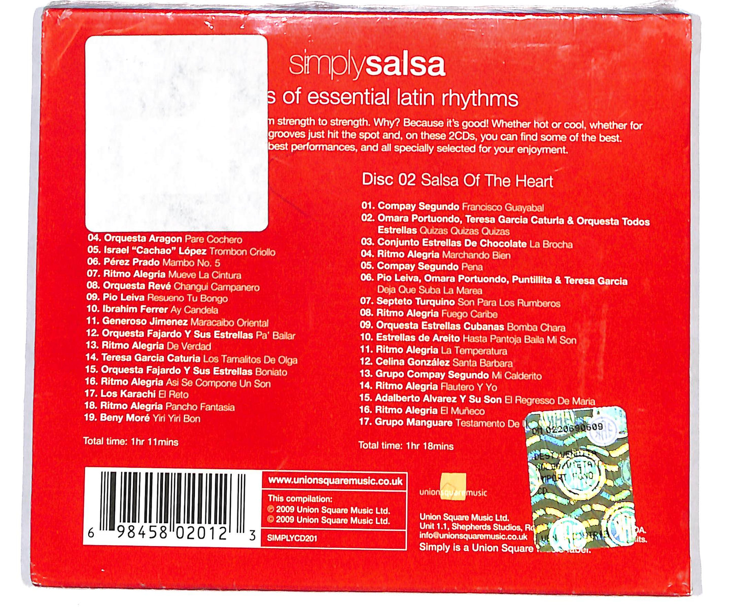 EBOND Various - Simply Salsa (2s Of Essential Latin Rhythms) CD CD135216