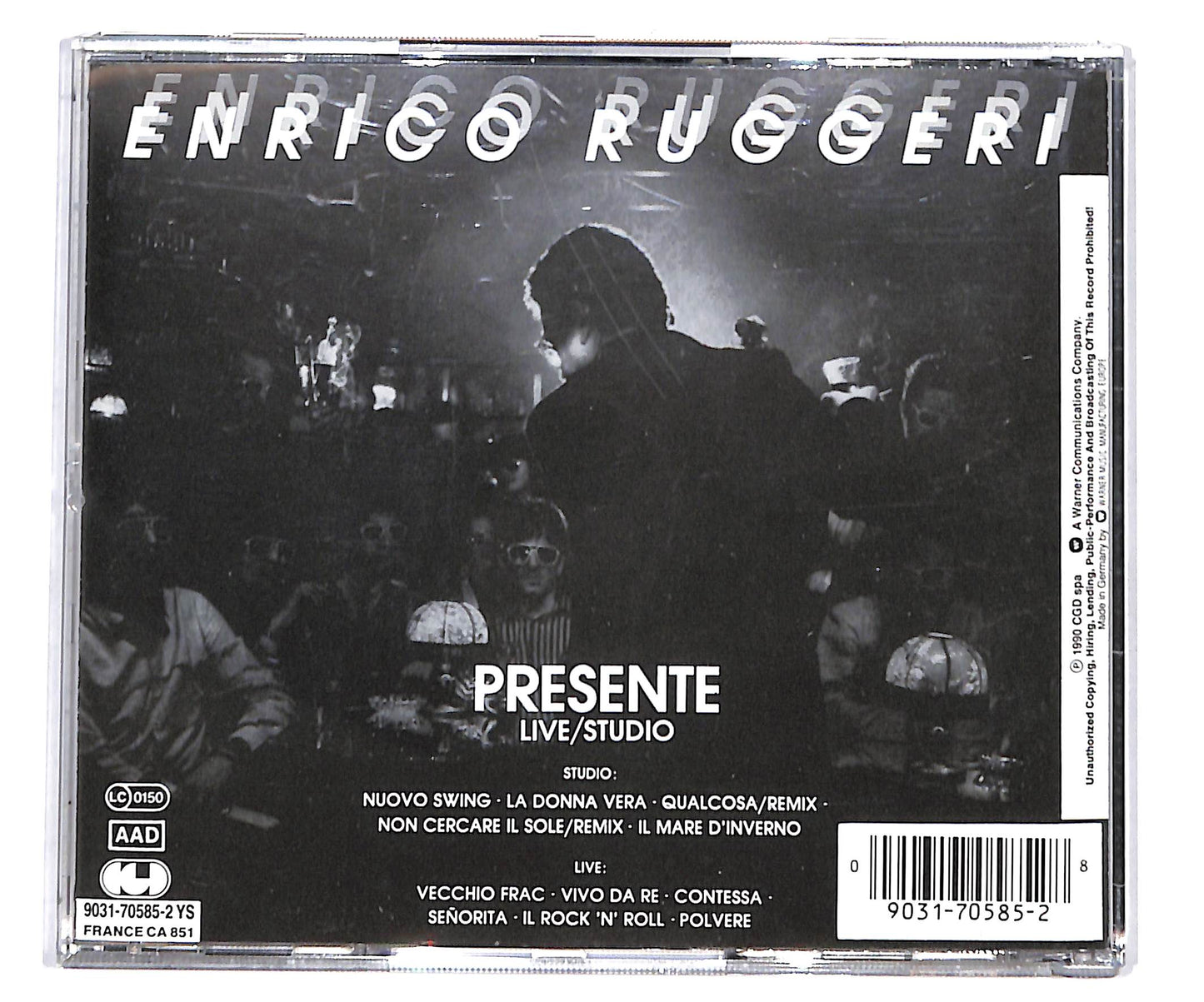 EBOND Enrico Ruggeri - Presente - Studio / Live CD CD135217