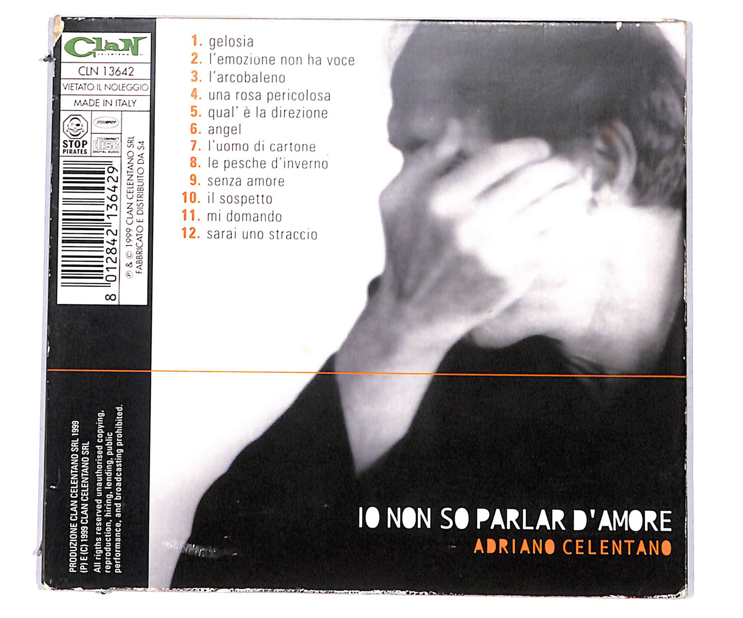 EBOND Adriano Celentano - Io Non So Parlar D'Amore DIGIPACK CD CD135222