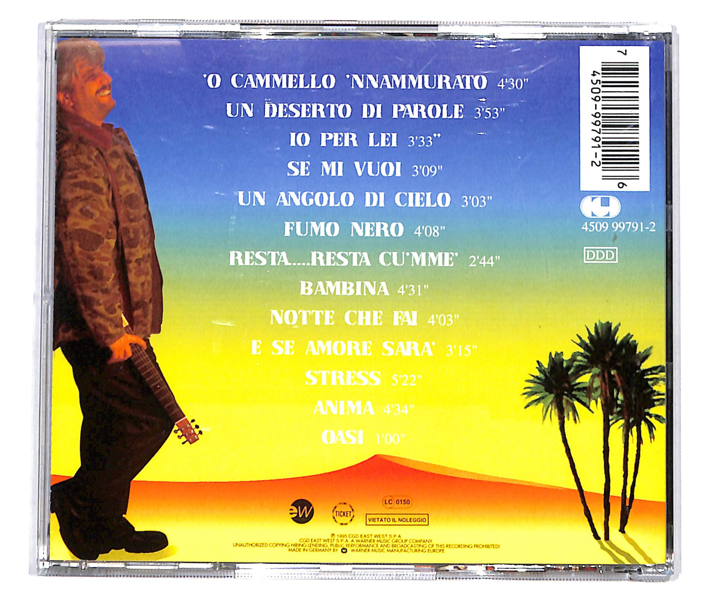 EBOND Pino Daniele - Non Calpestare I Fiori Nel Deserto CD CD135308