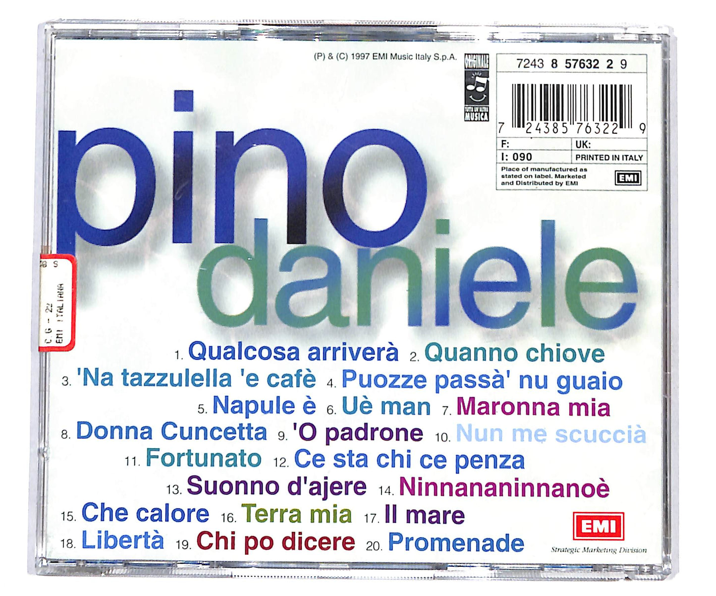 EBOND Pino Daniele - Voglio O'Mare CD CD135326