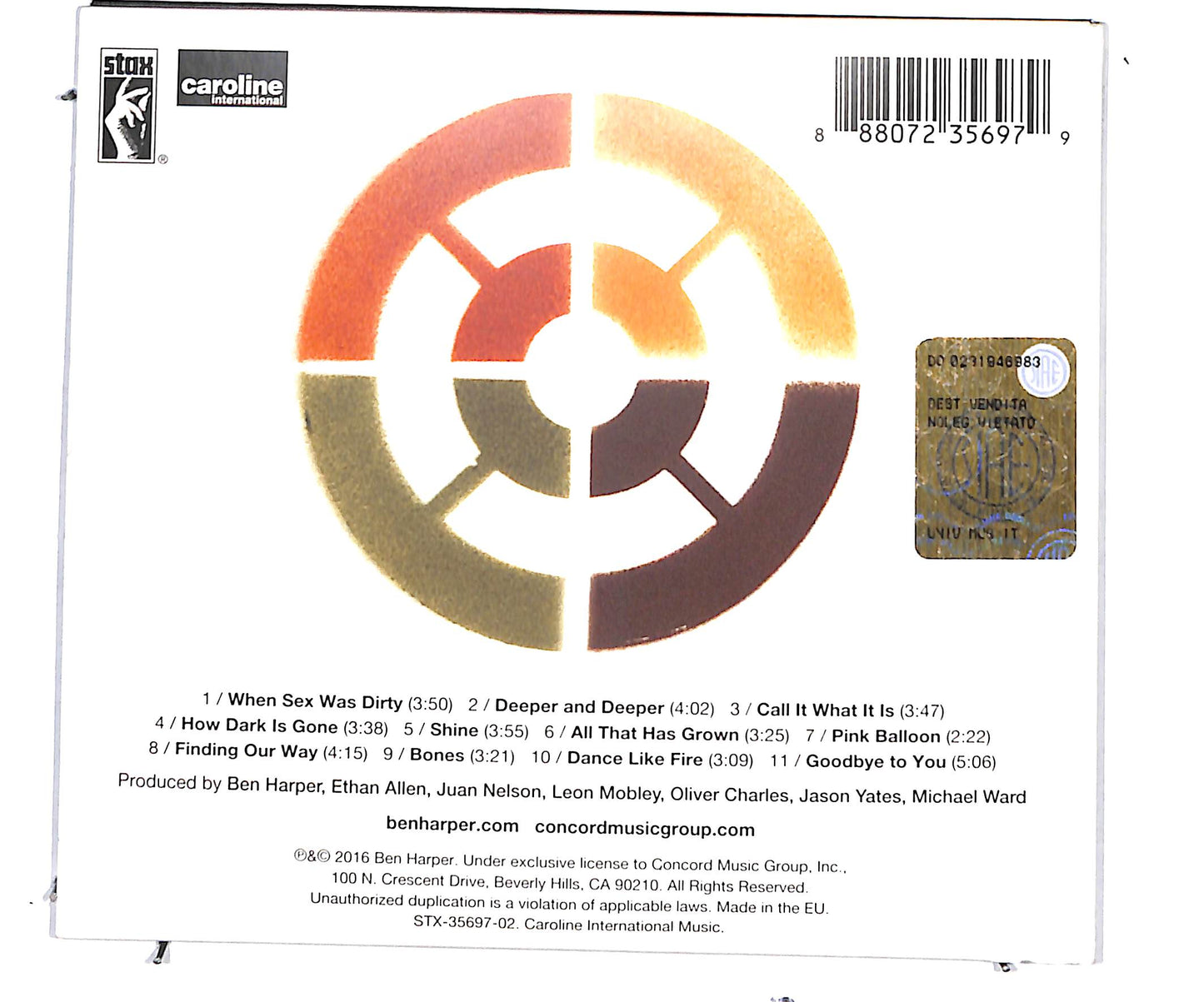 EBOND Ben Harper & The Innocent Criminals - Call It What It Is CD CD135345