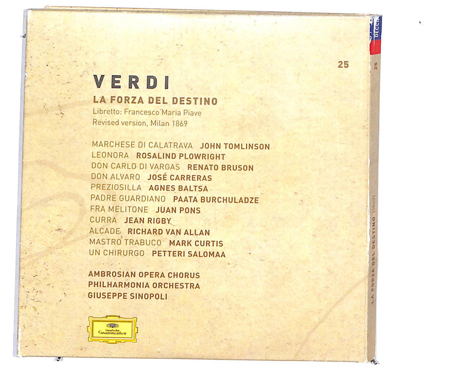 EBOND Giuseppe Verdi - La forza del Destino (1869) DIGIPACK CD CD135437