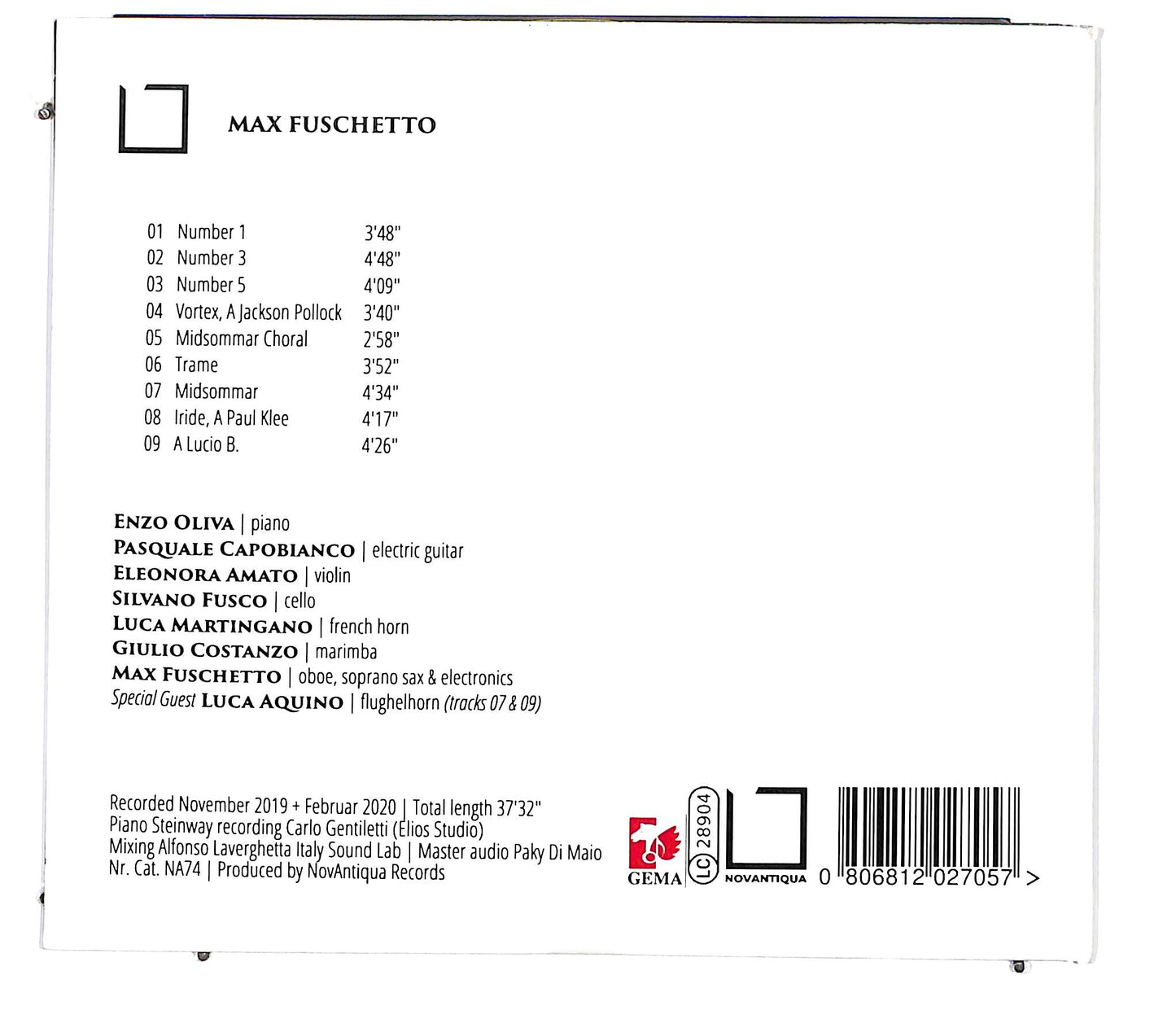 EBOND Max Fuschetto - Ritmico Non Ritmico CD CD135535