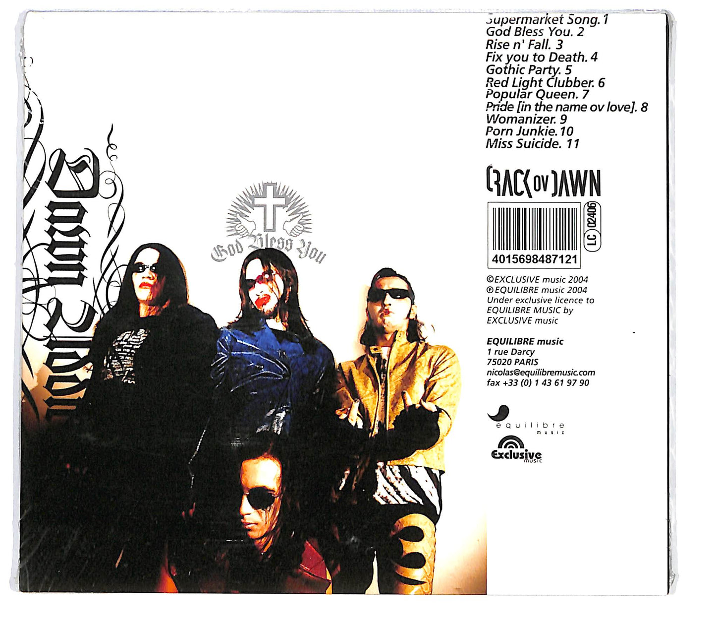 EBOND Crack Ov Dawn - Dawn Addict DIGIPACK CD CD135538