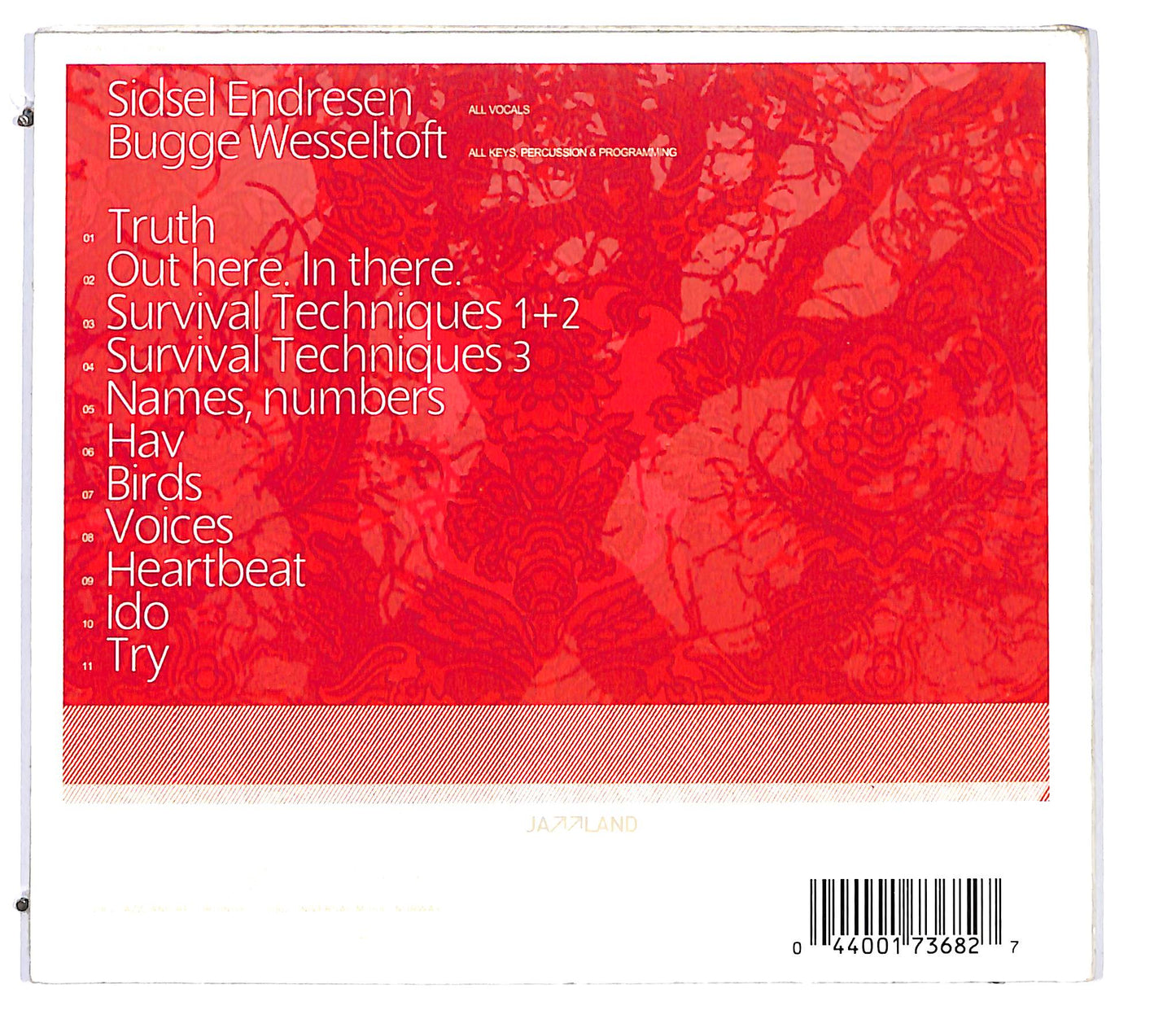 EBOND Sidsel Endresen , Bugge Wesseltoft - Out Here. In There. CD CD135552