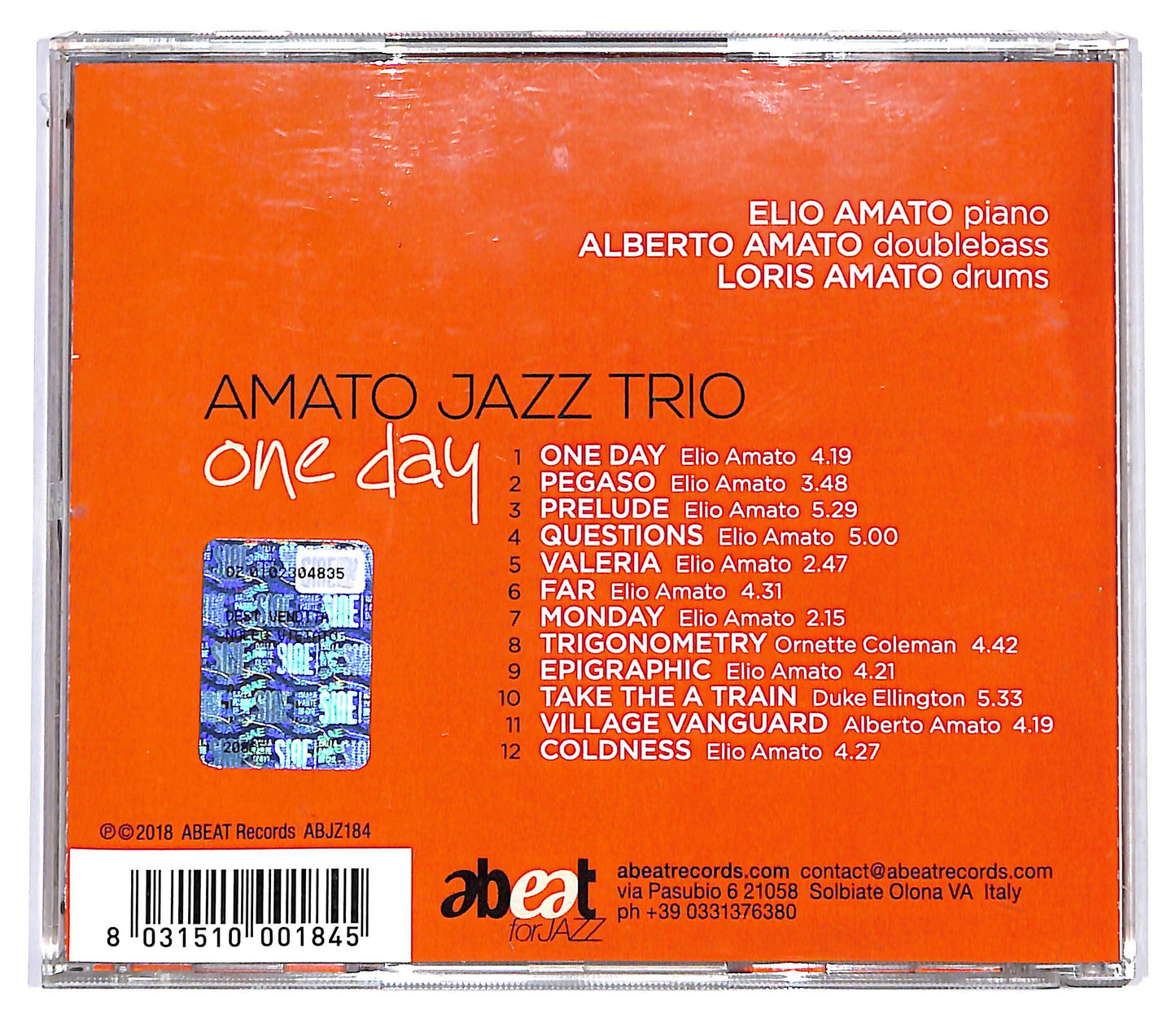 EBOND Amato Jazz Trio - One Day CD CD135574