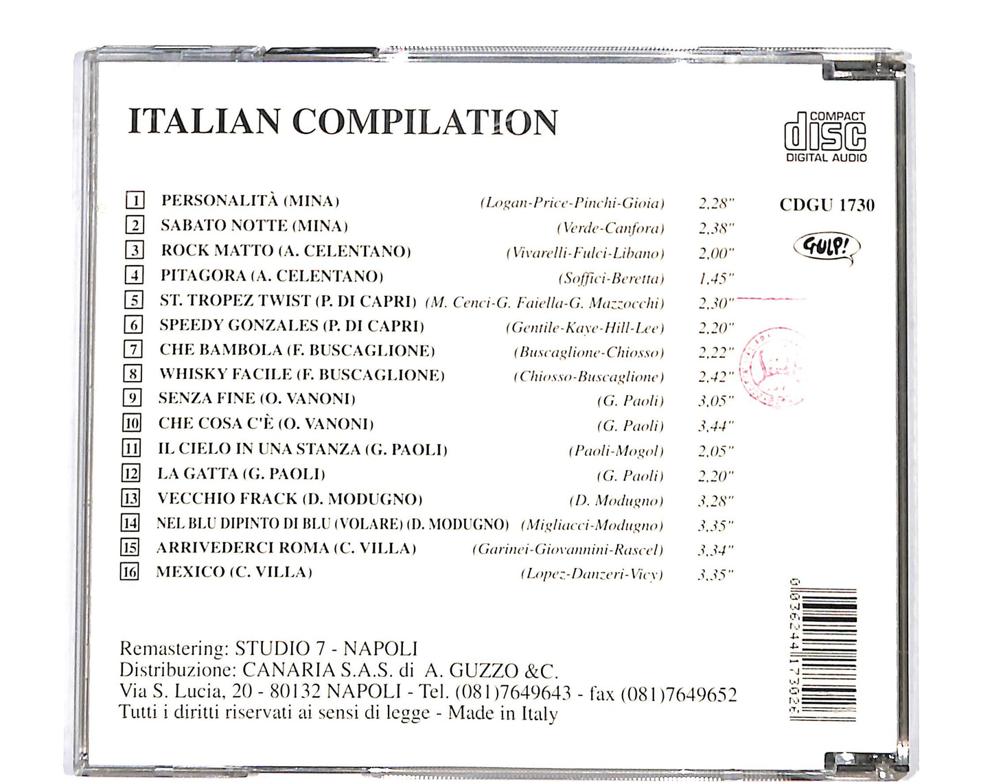 EBOND Various - Italian Compilation CD CD135626