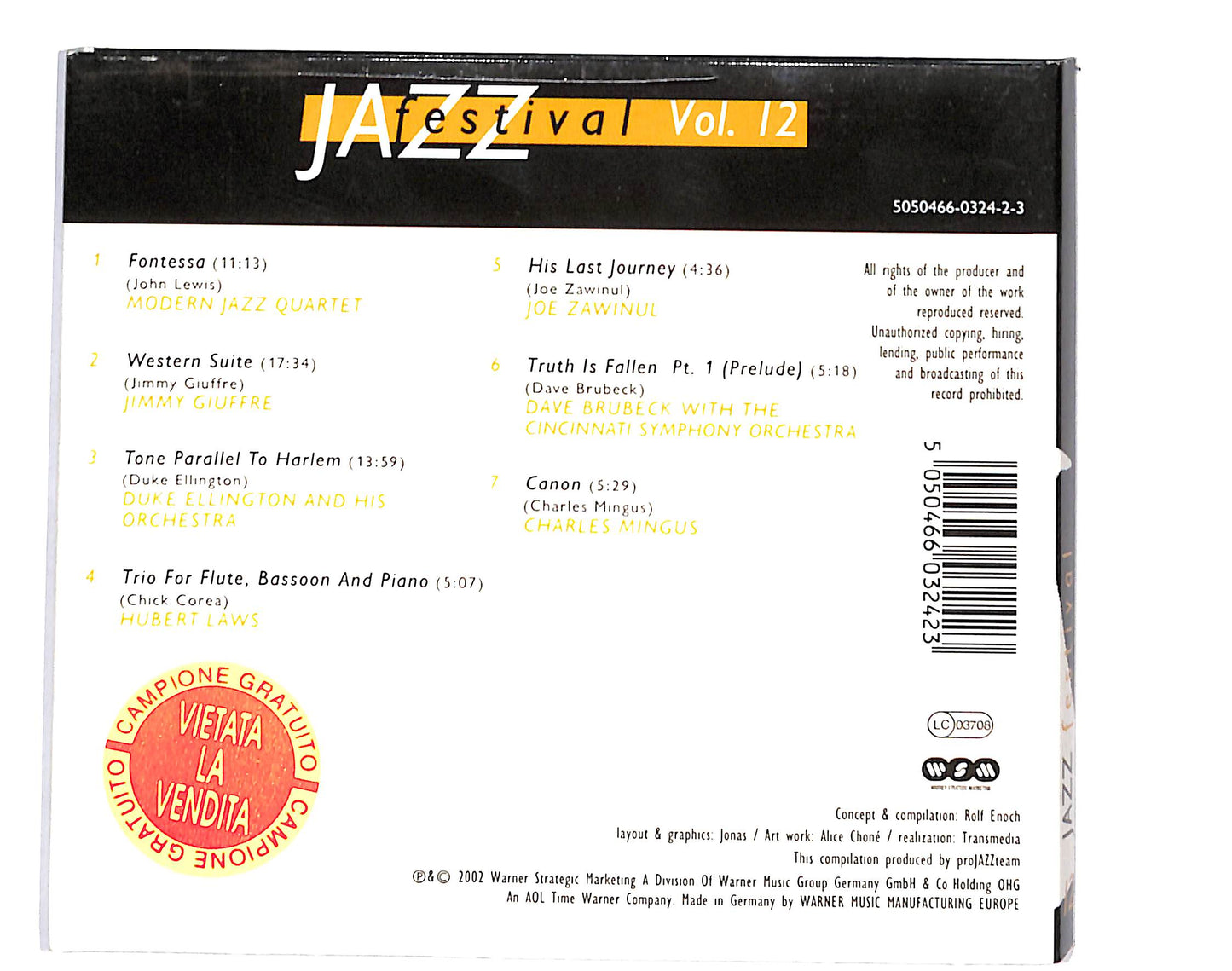 EBOND Various - Jazz Festival Volume 12 - Crossover (digipak) CD CD135630