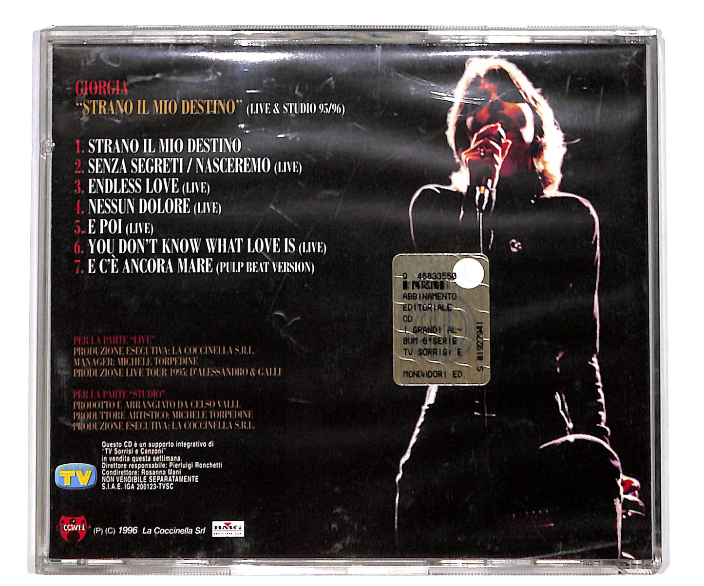 EBOND Giorgia - Strano Il Mio Destino (Live & Studio 95/96) CD CD135650