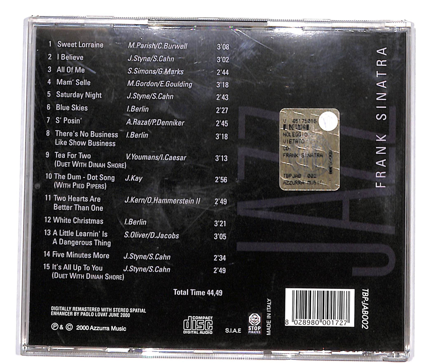 EBOND Frank Sinatra - Jazz CD CD135652