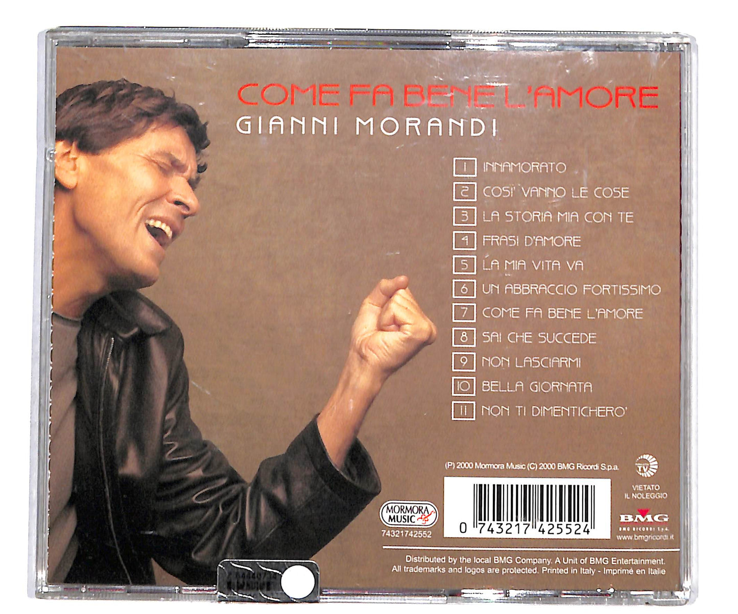 EBOND Gianni Morandi - Come Fa Bene L'amore CD CD135710