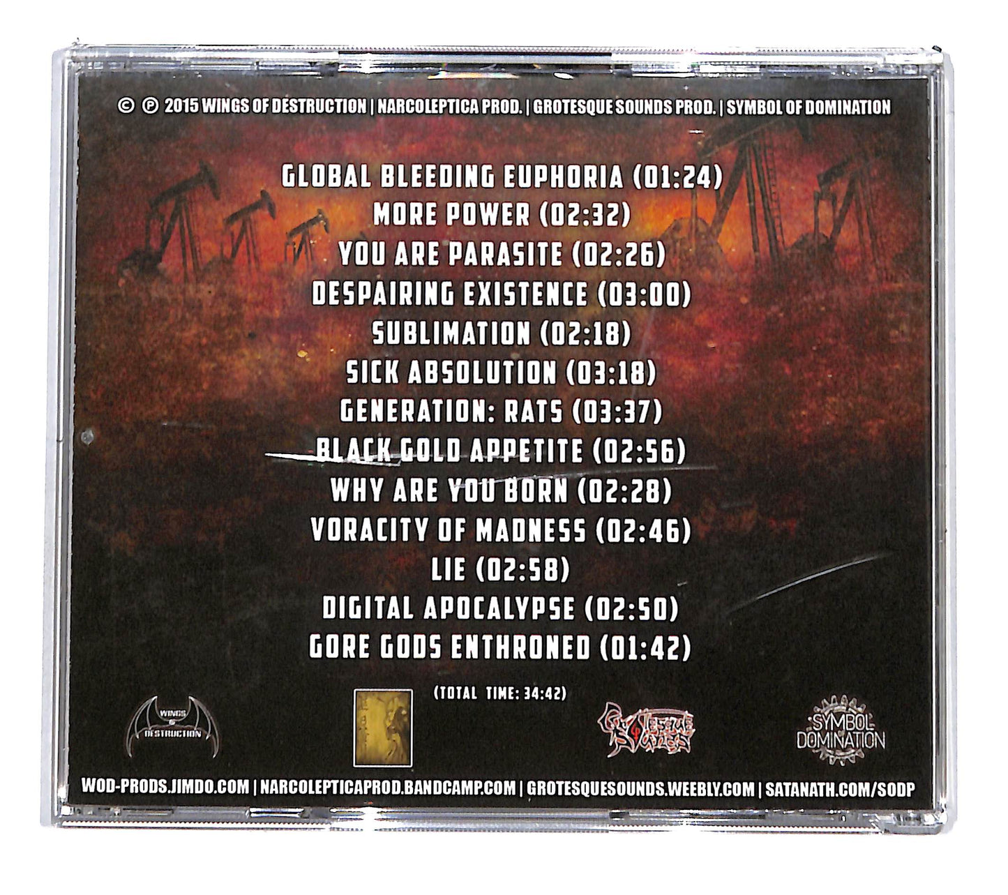 EBOND Monastery Dead - Black Gold Appetite CD CD135756