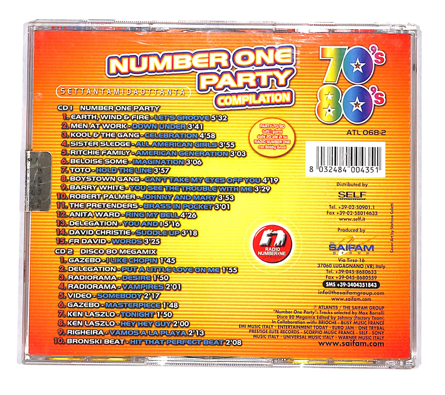 EBOND Various - Number One Party '70 '80 Compilation CD CD135833