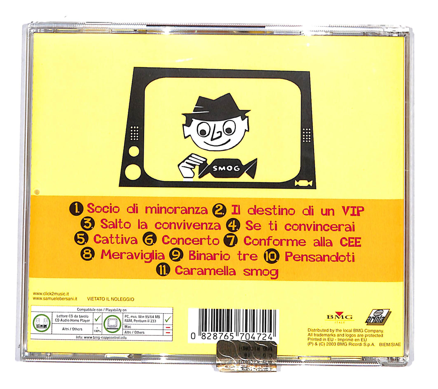 EBOND Samuele Bersani - Caramella Smog CD CD135929