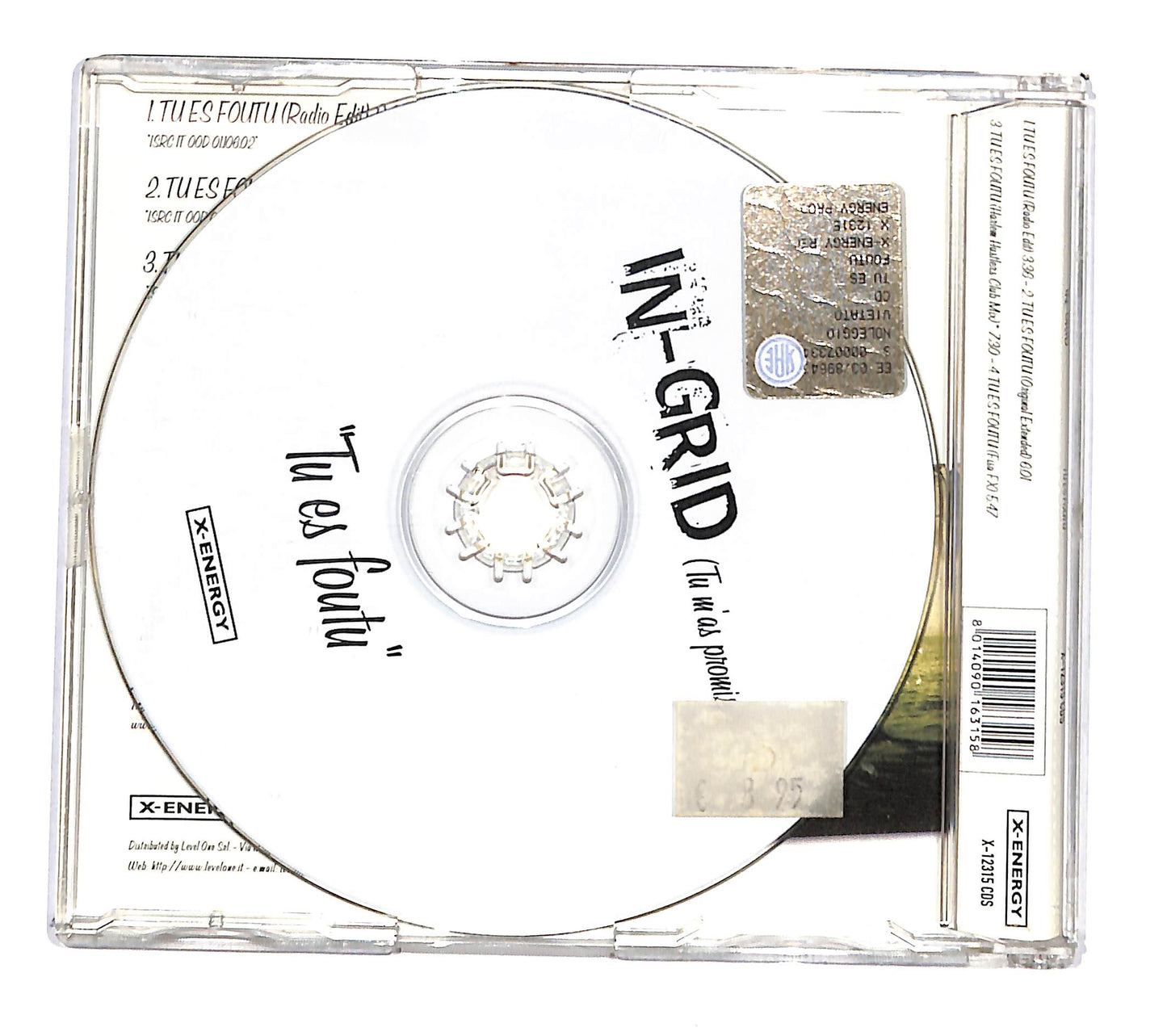 EBOND In-Grid - (Tu M'As Promis...) 'Tu Es Foutu' CD CD135951