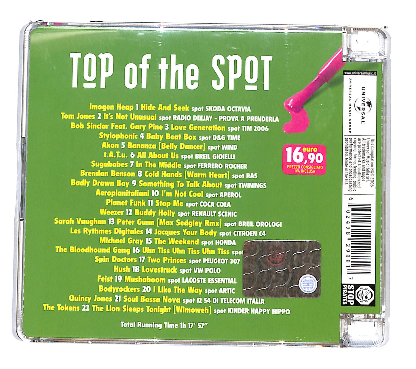EBOND Various - Top Of The Spot 2006 SJB CD CD135954