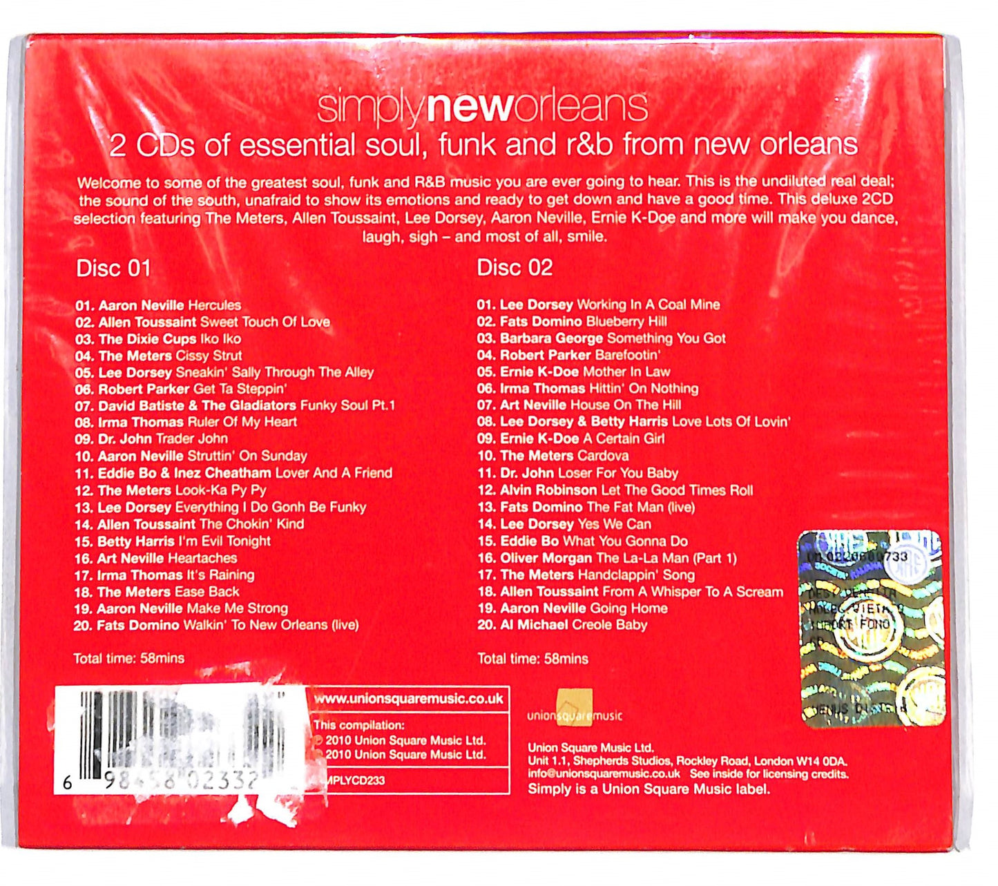 EBOND Various - Simply New Orleans CD CD136018