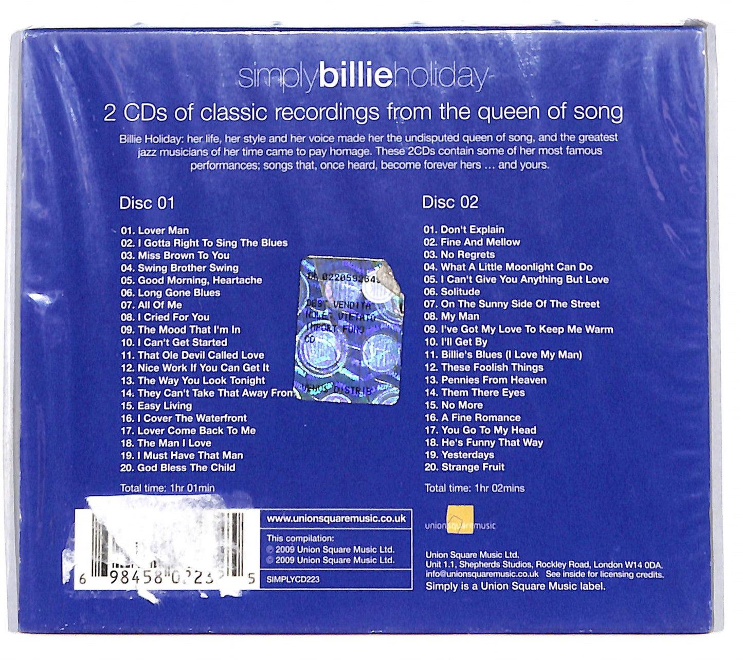 EBOND Billie Holiday - Simply Billie Holiday CD CD136019