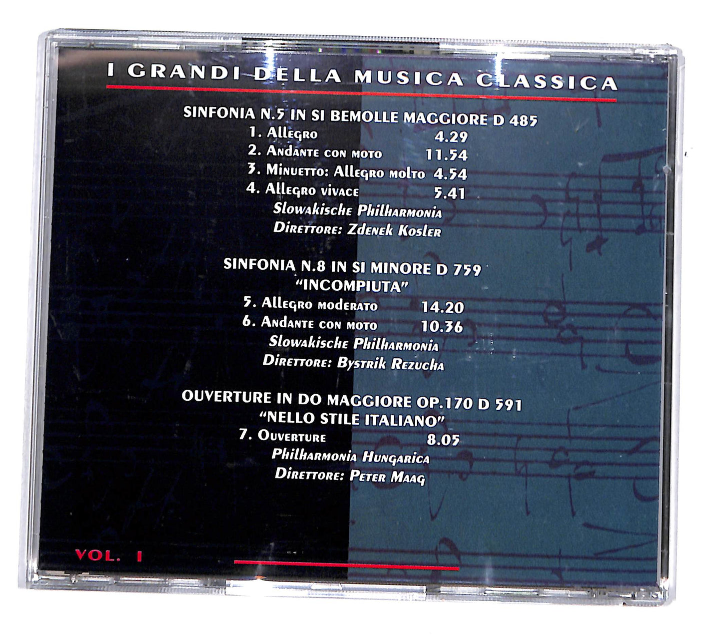 EBOND I Grandi Della Musica Classica - Schubert Vol. I CD CD136030
