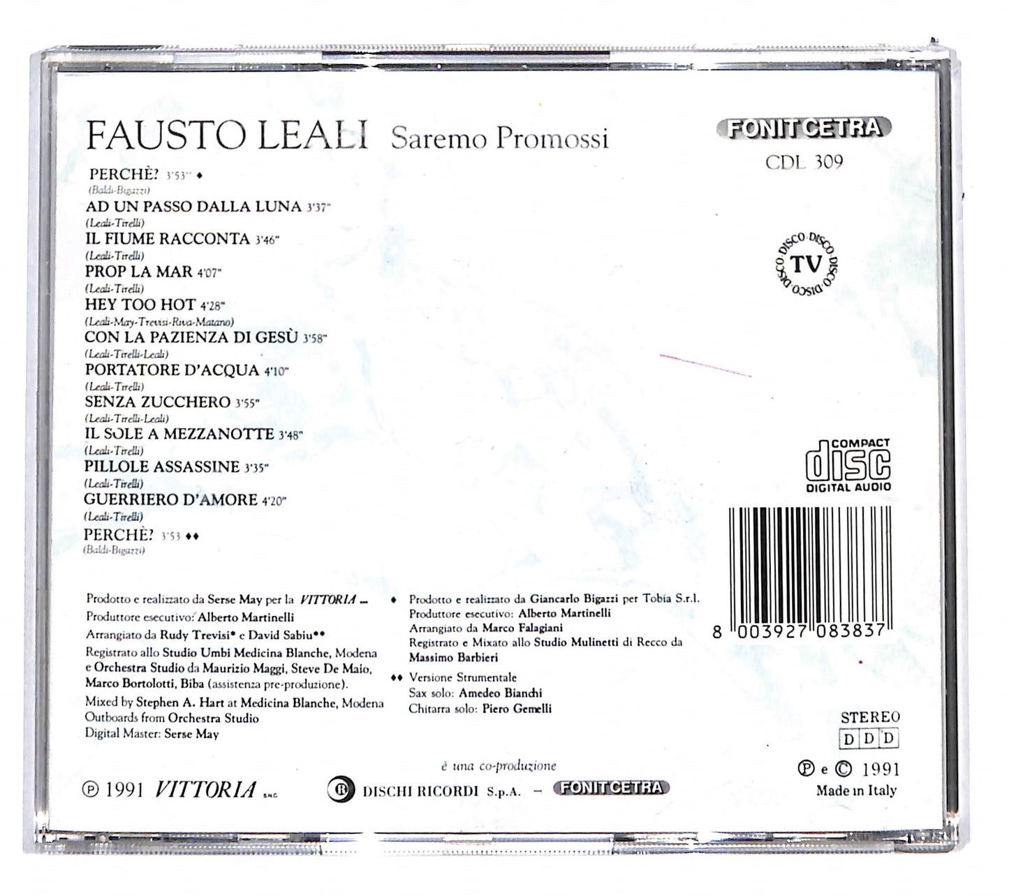 EBOND Fausto Leali - Saremo Promossi CD CD136031