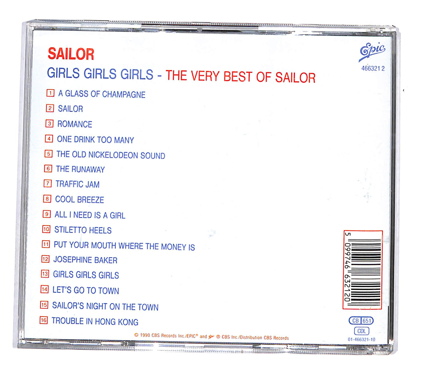 EBOND Sailor - Girls Girls Girls - The Very Best Of Sailor CD CD136032