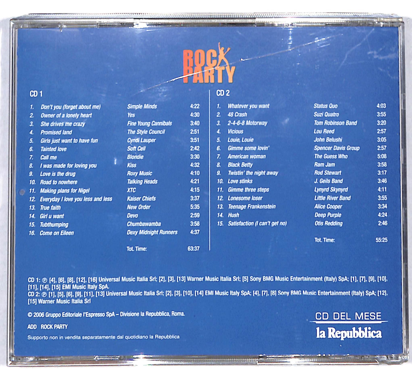 EBOND Various - Rock Party -Del Mese La Repubblica CD CD136119