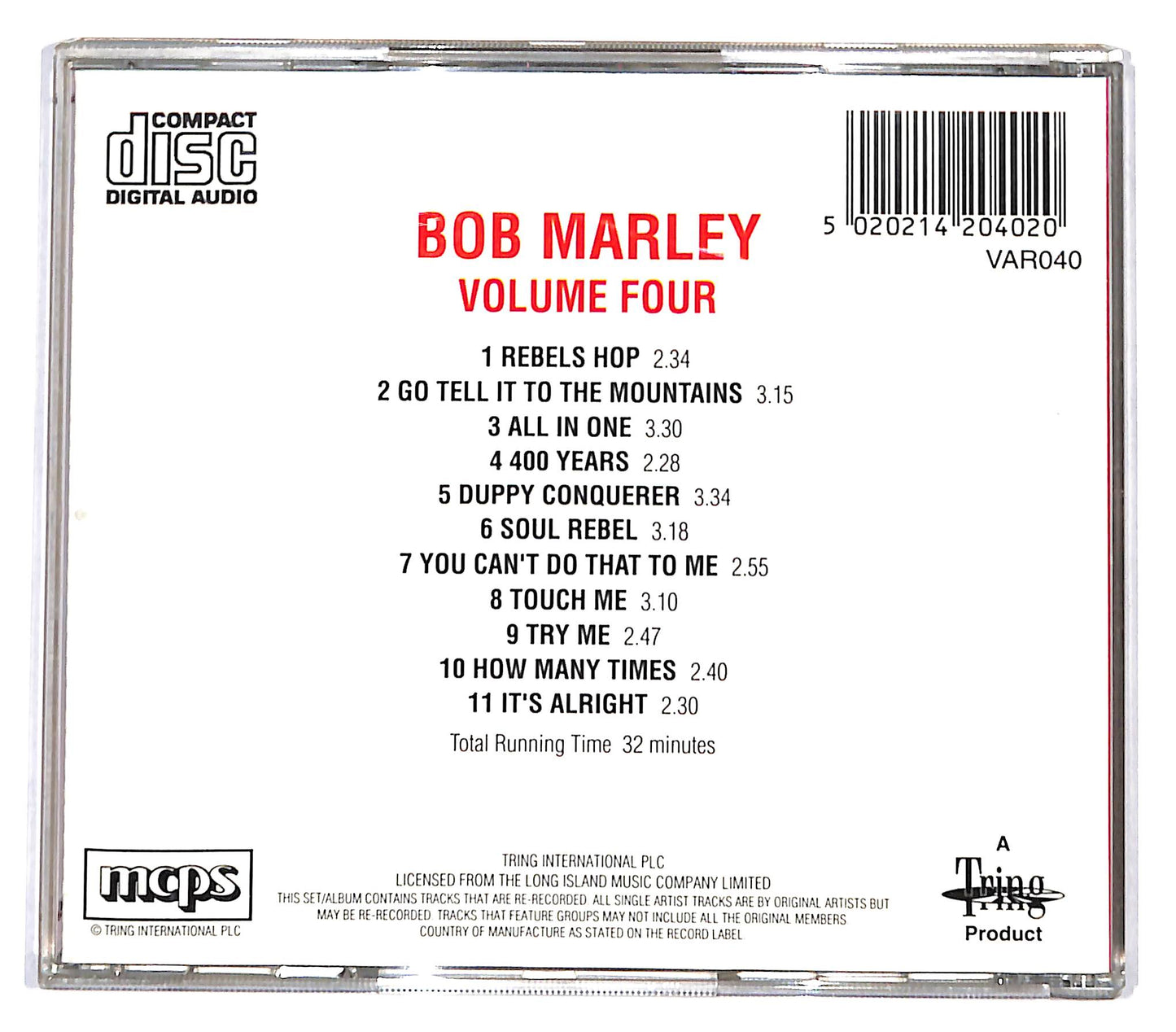 EBOND Bob Marley - The Bob Marley Volume Four CD CD136133