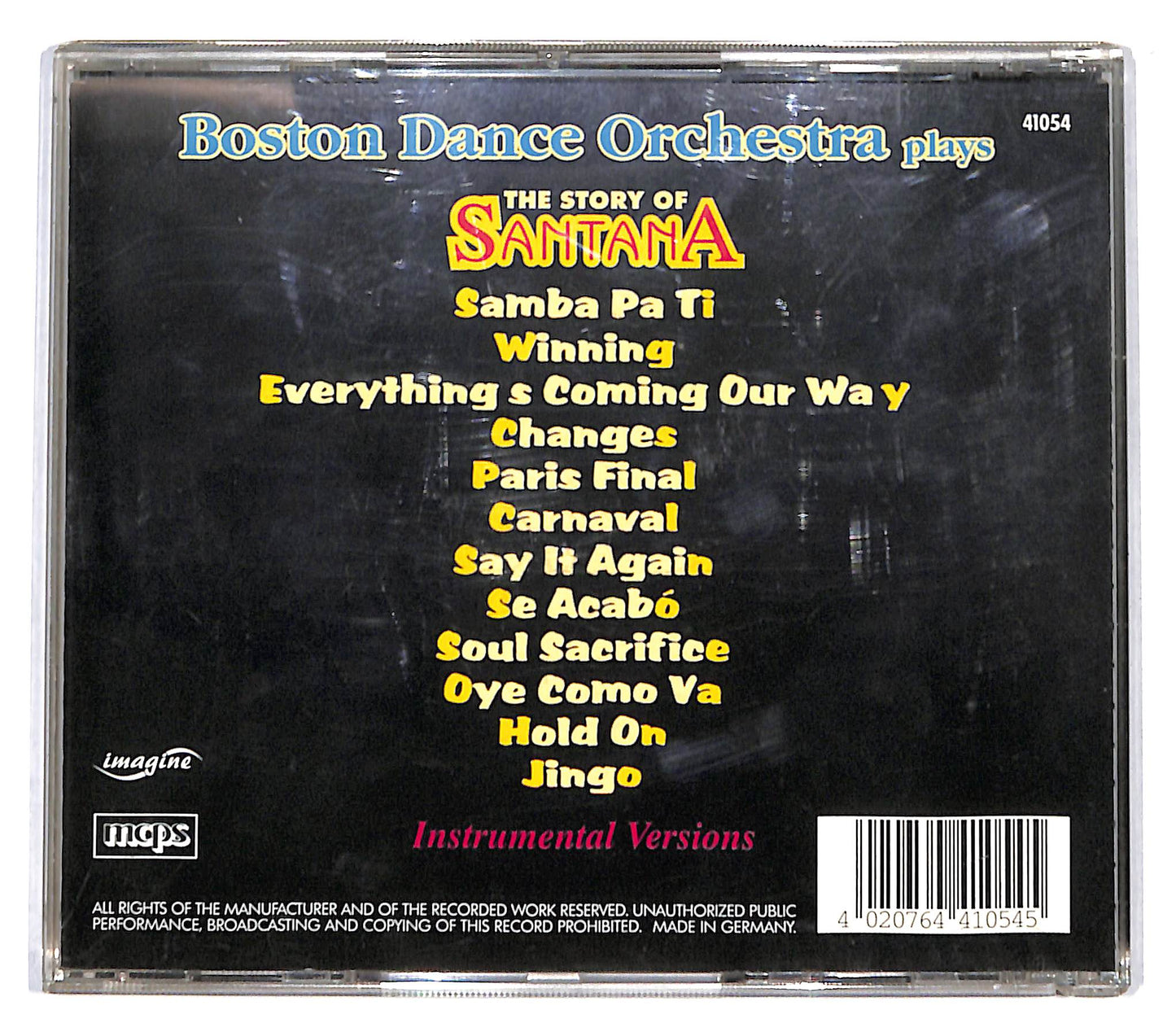 EBOND Boston Dance Orchestra - Plays Santana CD CD136137