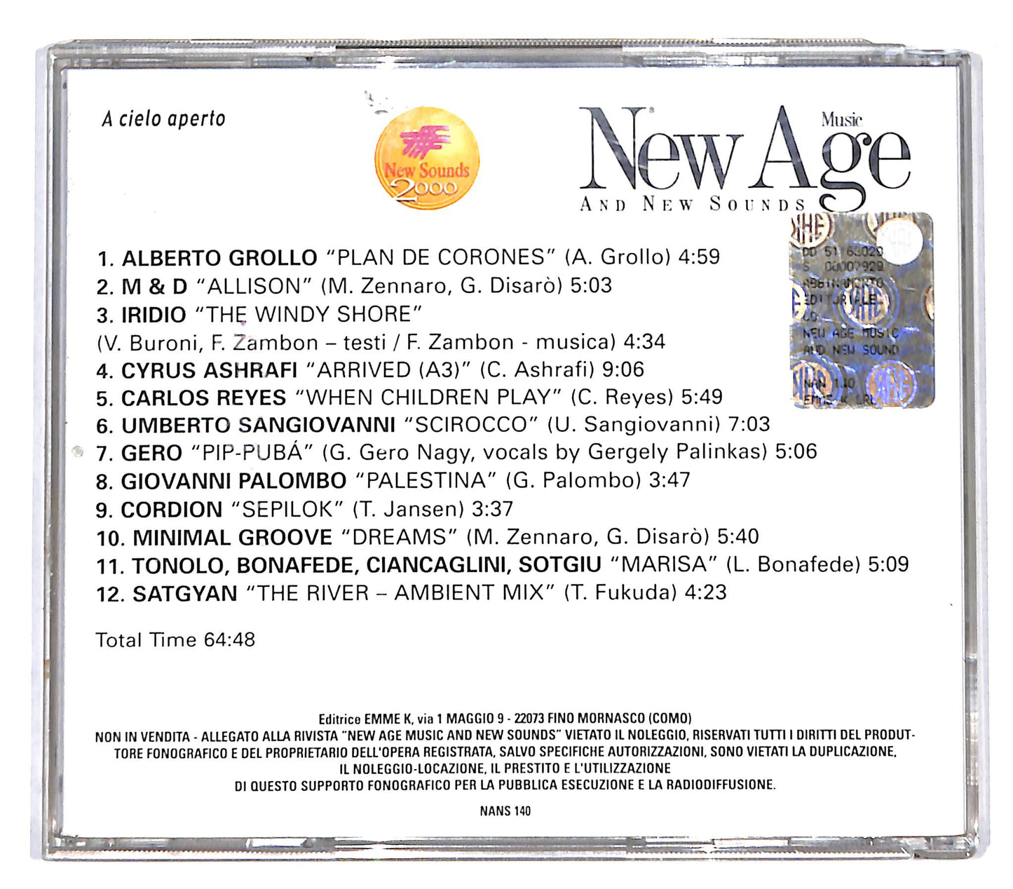 EBOND Various - A cielo aperto CD CD136156